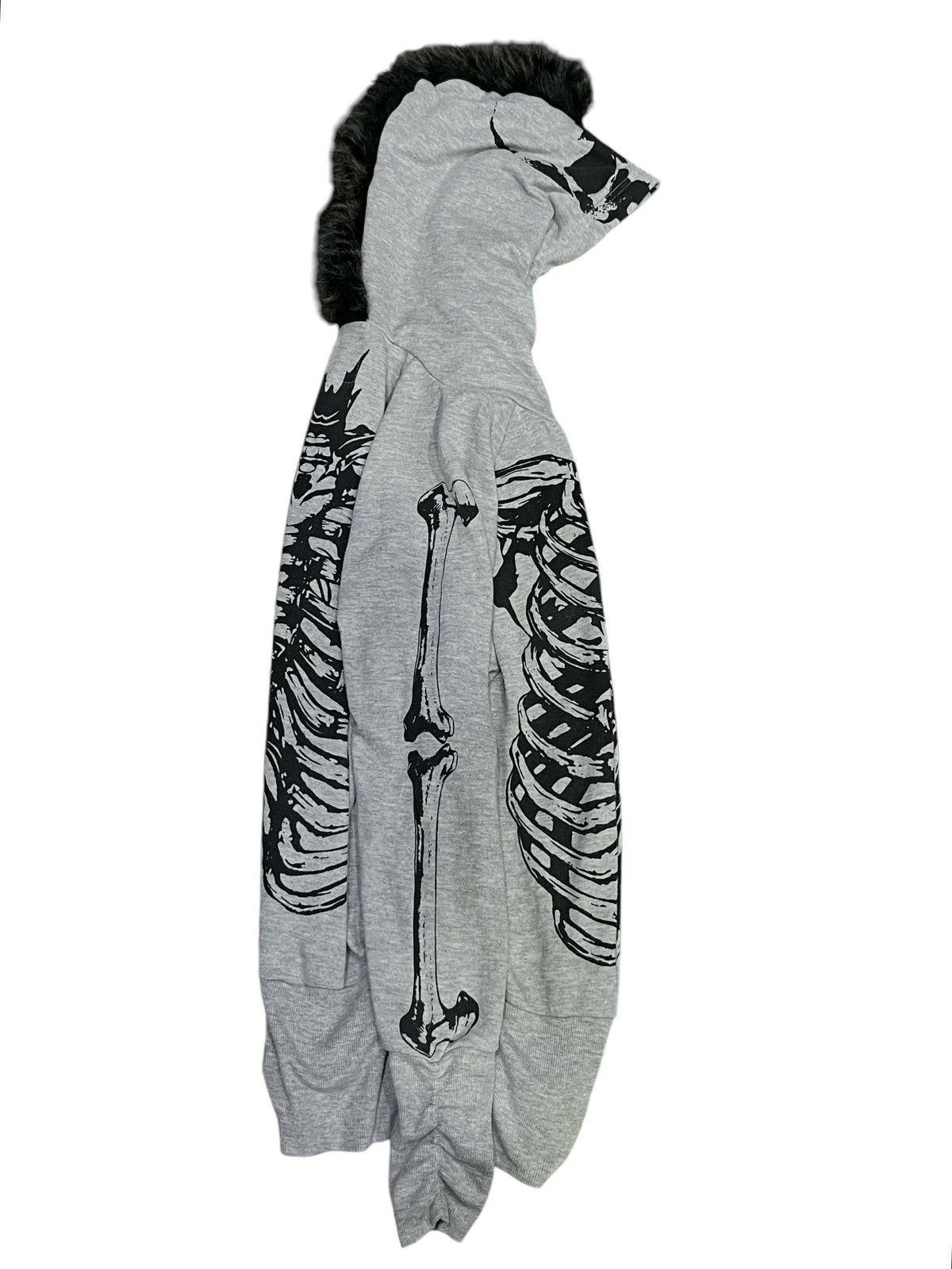 Japanese Brand OGGETTO Skeleton Skull Punk Mohawk Hair Hooded Kapital Style Size M / US 6-8 / IT 42-44 - 12 Thumbnail
