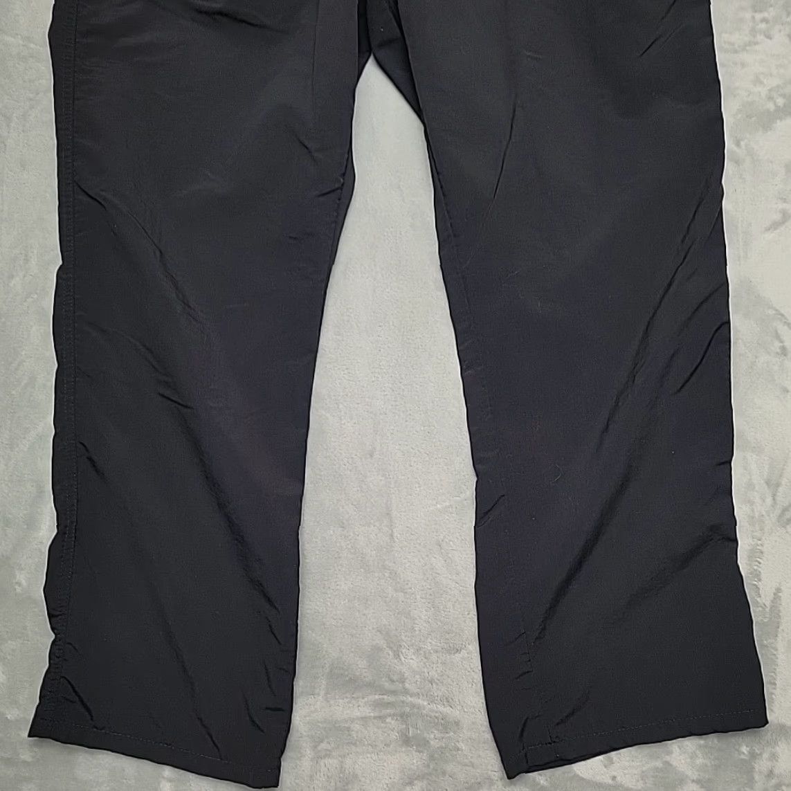 Lands' End VINTAGE Lands' End Track Pants Womens 18 Black Windbreaker Jogger USA Y2K Size 40" / US 18 - 2 Thumbnail