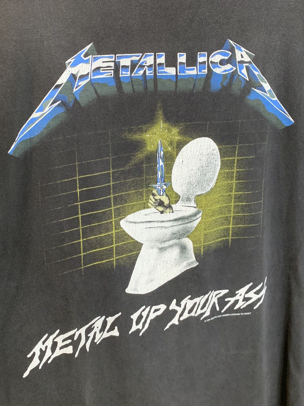 Band Tees *RARE* Vintage 1994 Metallica Metal Up Your Ass Giant Shirt Size US L / EU 52-54 / 3 - 5 Thumbnail