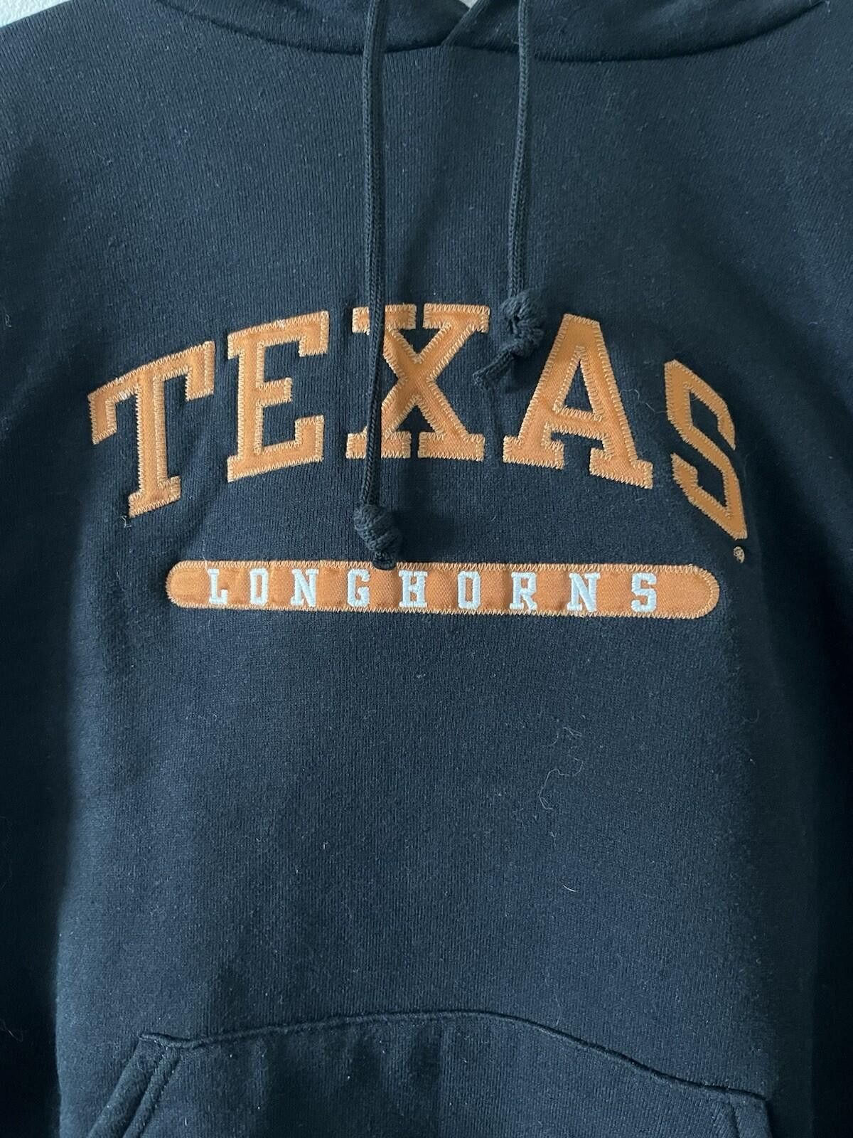 Russell Athletic VTG Russell Athletic UT Longhorns Embroidered Hoodie S Black Size US S / EU 44-46 / 1 - 2 Thumbnail