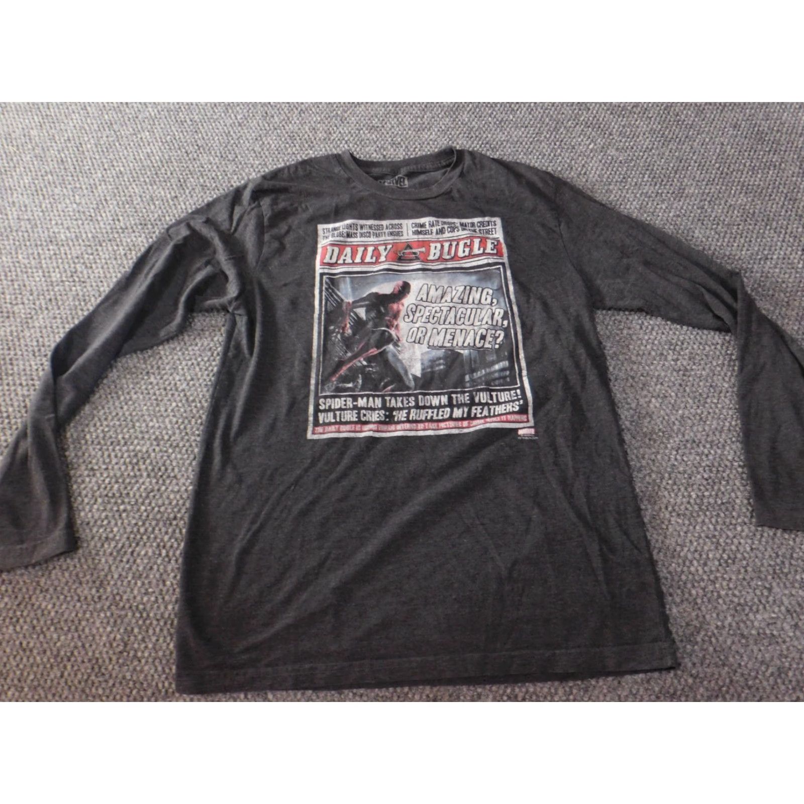 Vintage Marvel Shirt Mens T-Shirt Crew Neck Gray Medium Size US M / EU 48-50 / 2 - 2 Thumbnail