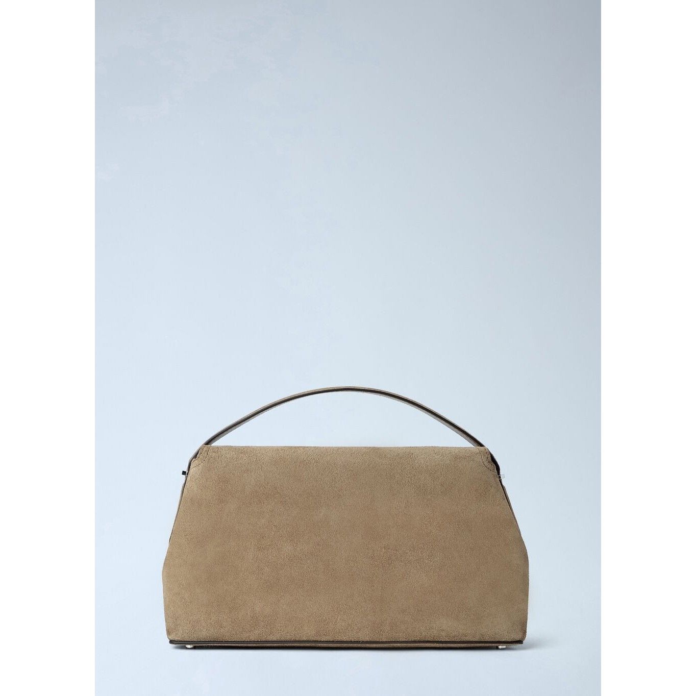 Toteme TOTEME T-lock Brown Suede Top Handle Bag New & Authentic Size ONE SIZE - 2 Thumbnail
