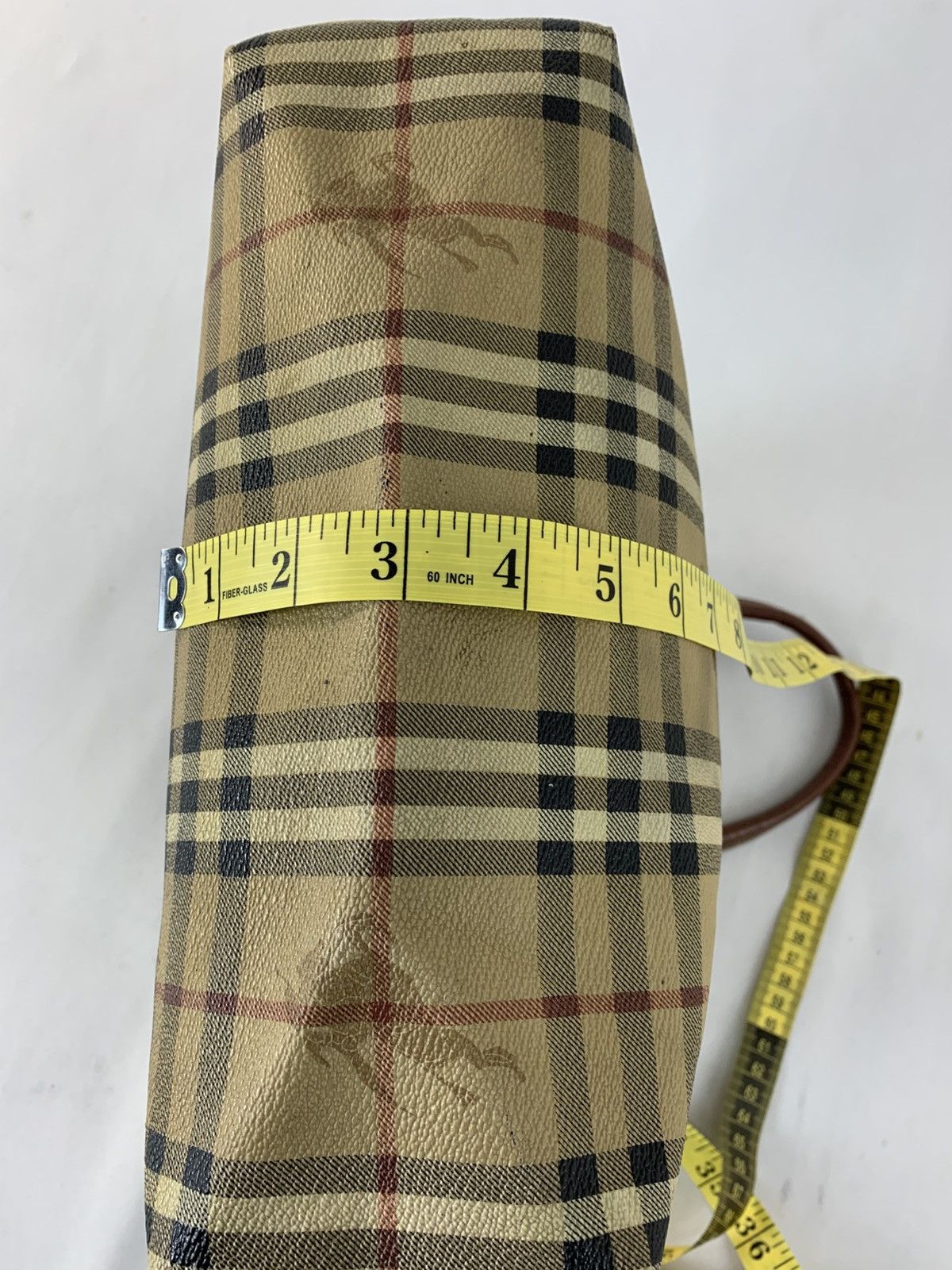 Burberry 90s Burberrys London Leather Tote Bag Nova Checked Monogram Size ONE SIZE - 13 Thumbnail