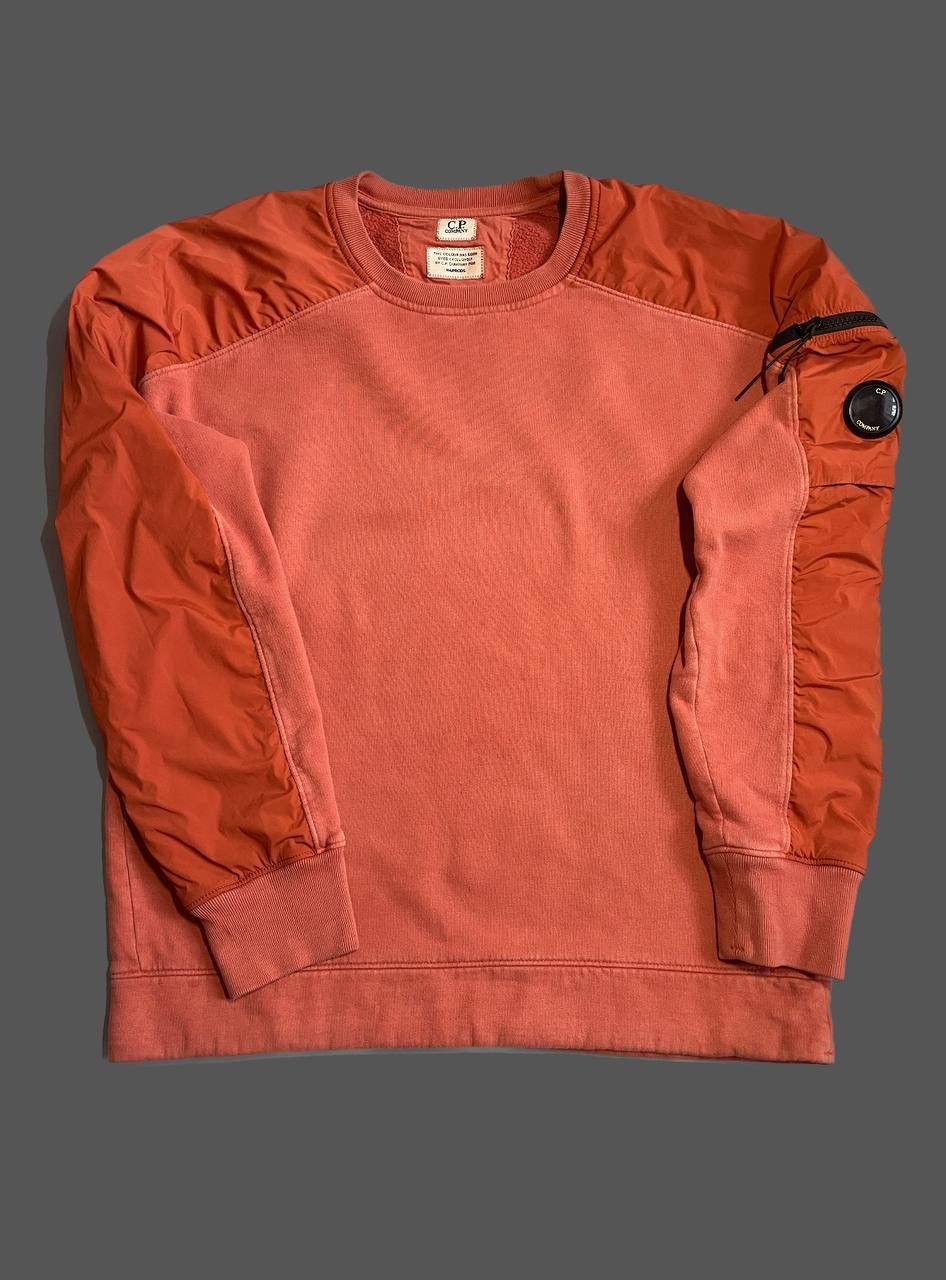🦋C.P. Company Vintage Red Nylon Sweatshirt Harrods Size M