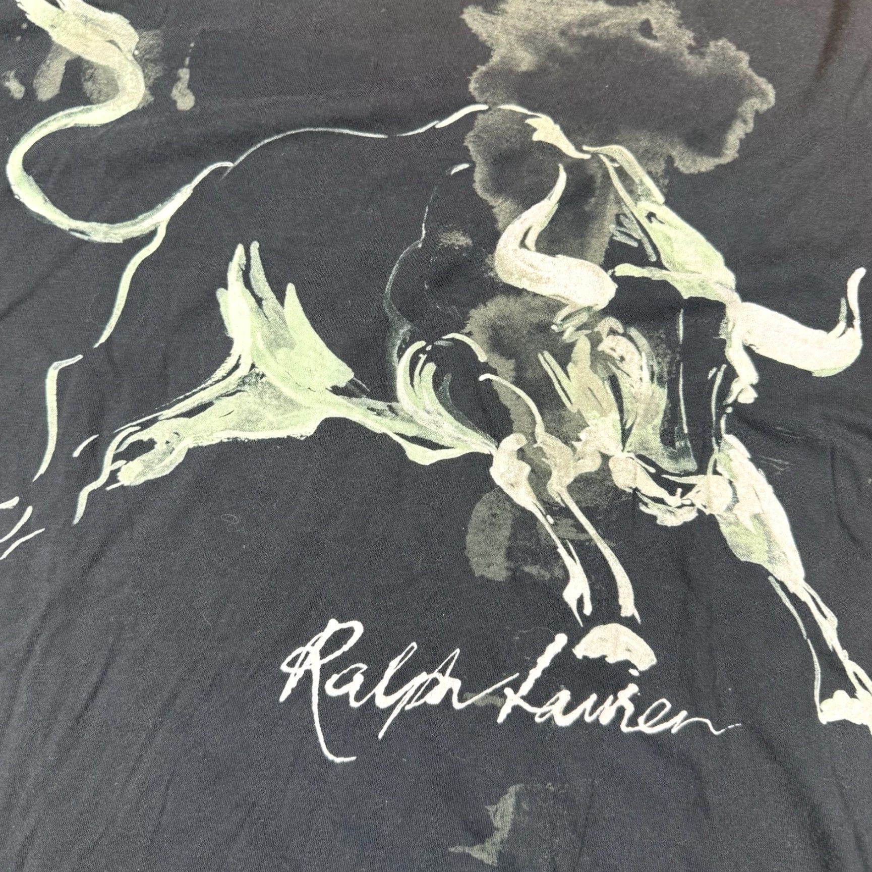 Ralph Lauren VTG Ralph Lauren Polo Bull T Shirt Mens Small Custom Fit Short Sleeve Multicolor Regular Size S Mens Size US S / EU 44-46 / 1 - 7 Thumbnail