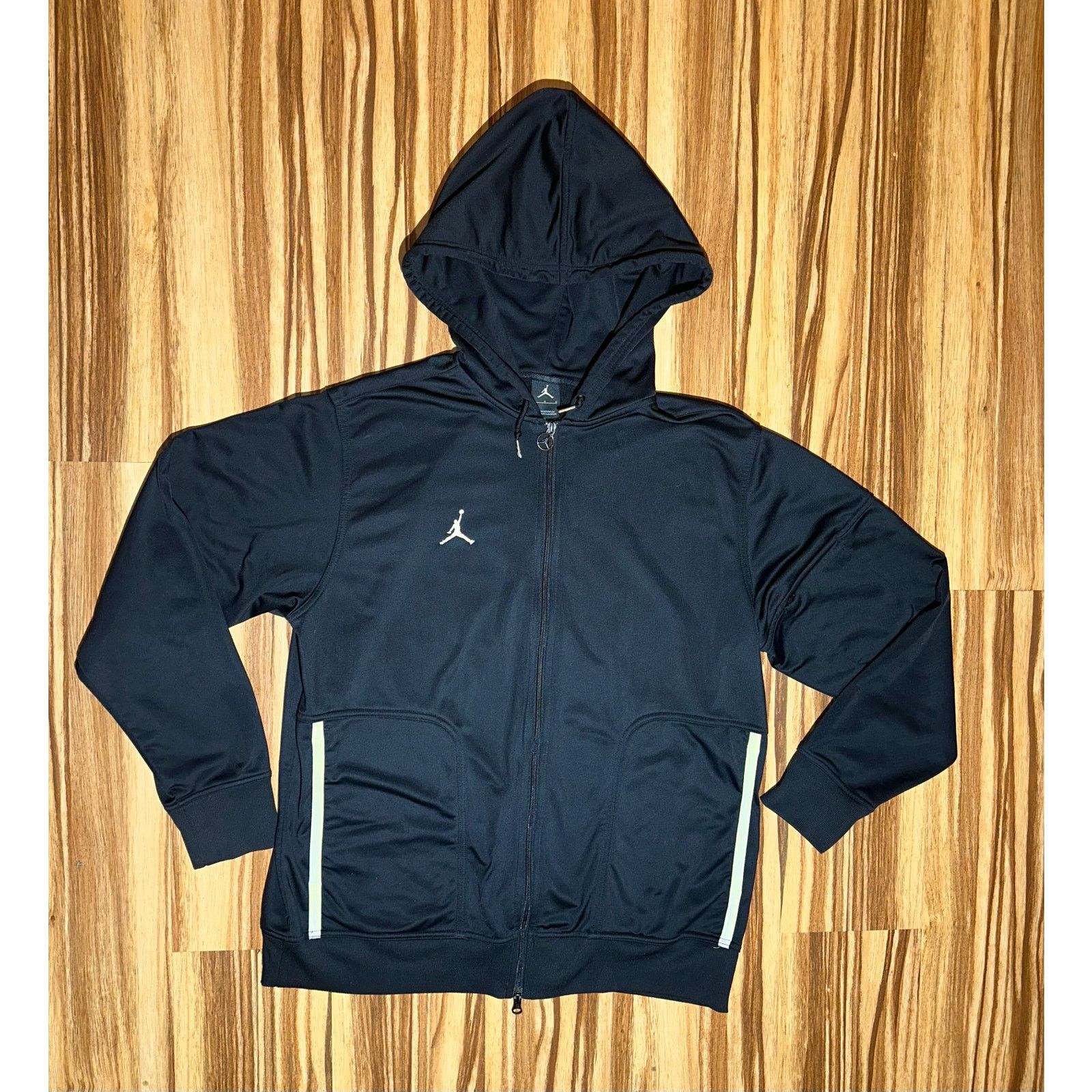 & Other Stories Black And White Jordan Zip Up Hoodie Size Large Size US L / EU 52-54 / 3 - 2 Thumbnail