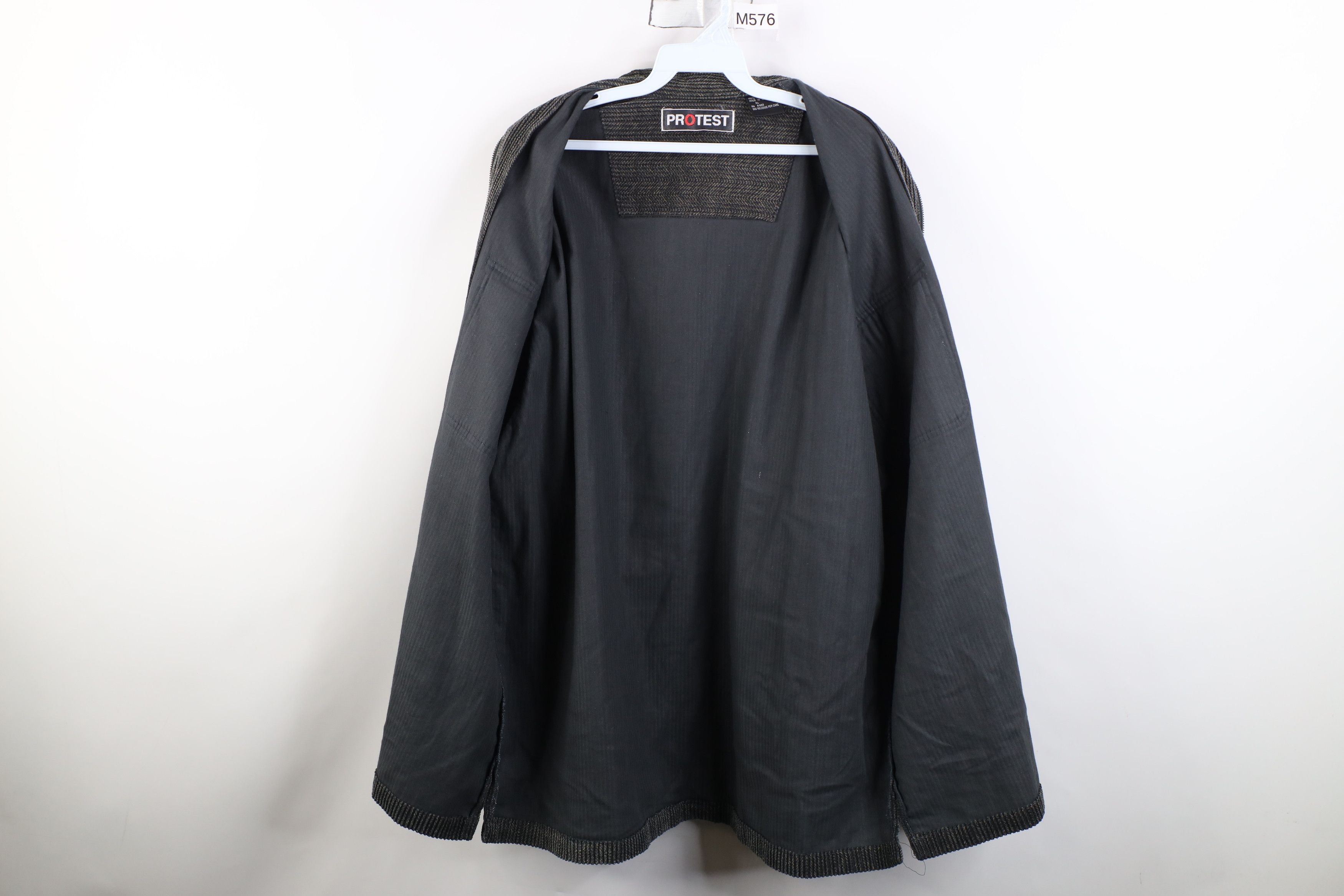 Vintage Vintage 90s Streetwear Full Zip Shirt Jacket Jac Shirt Gray Size US XL / EU 56 / 4 - 6 Thumbnail