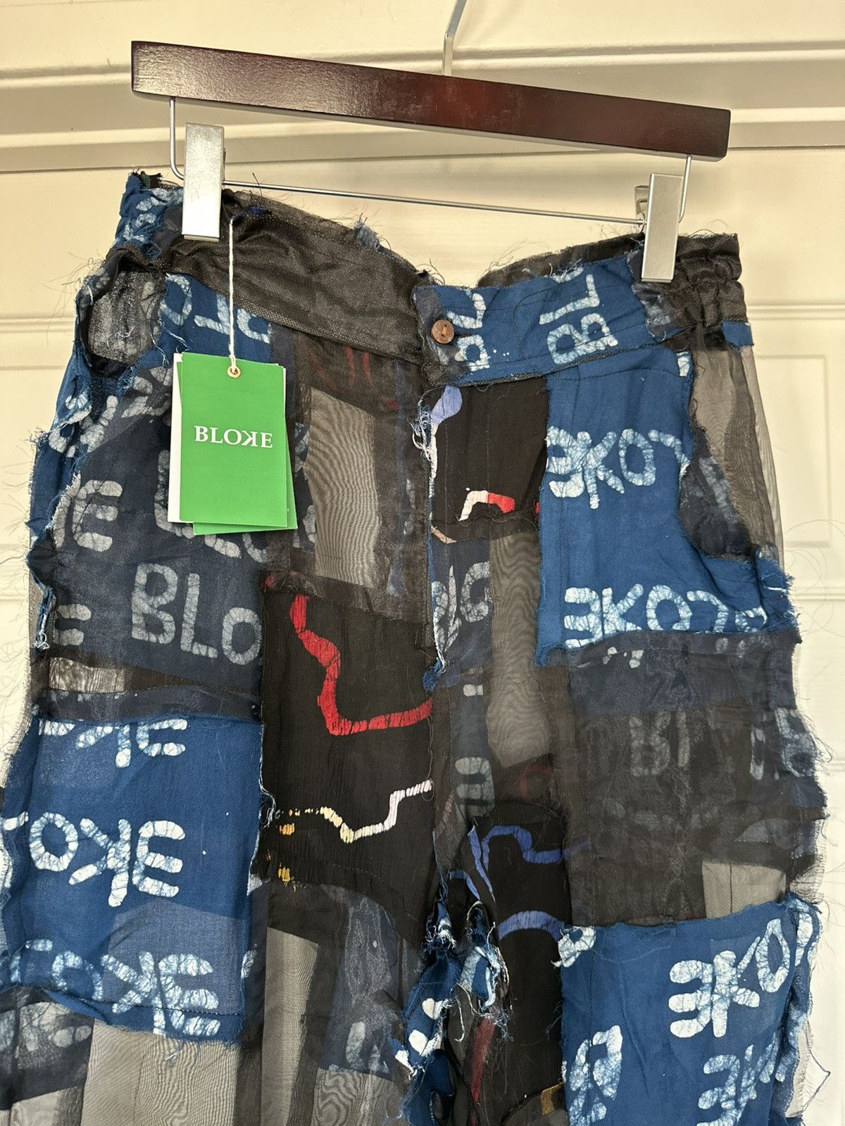 Other Bloke - 1/1 Handmade Patchwork Trousers Size US 31 - 4 Thumbnail