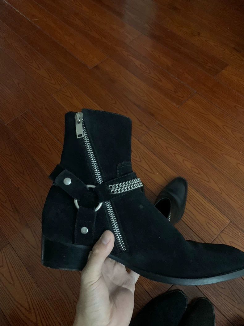 Saint Laurent Paris Saint Laurent Paris 2013FW suede chain boots Size US 9.5 / EU 42-43 - 1 Thumbnail