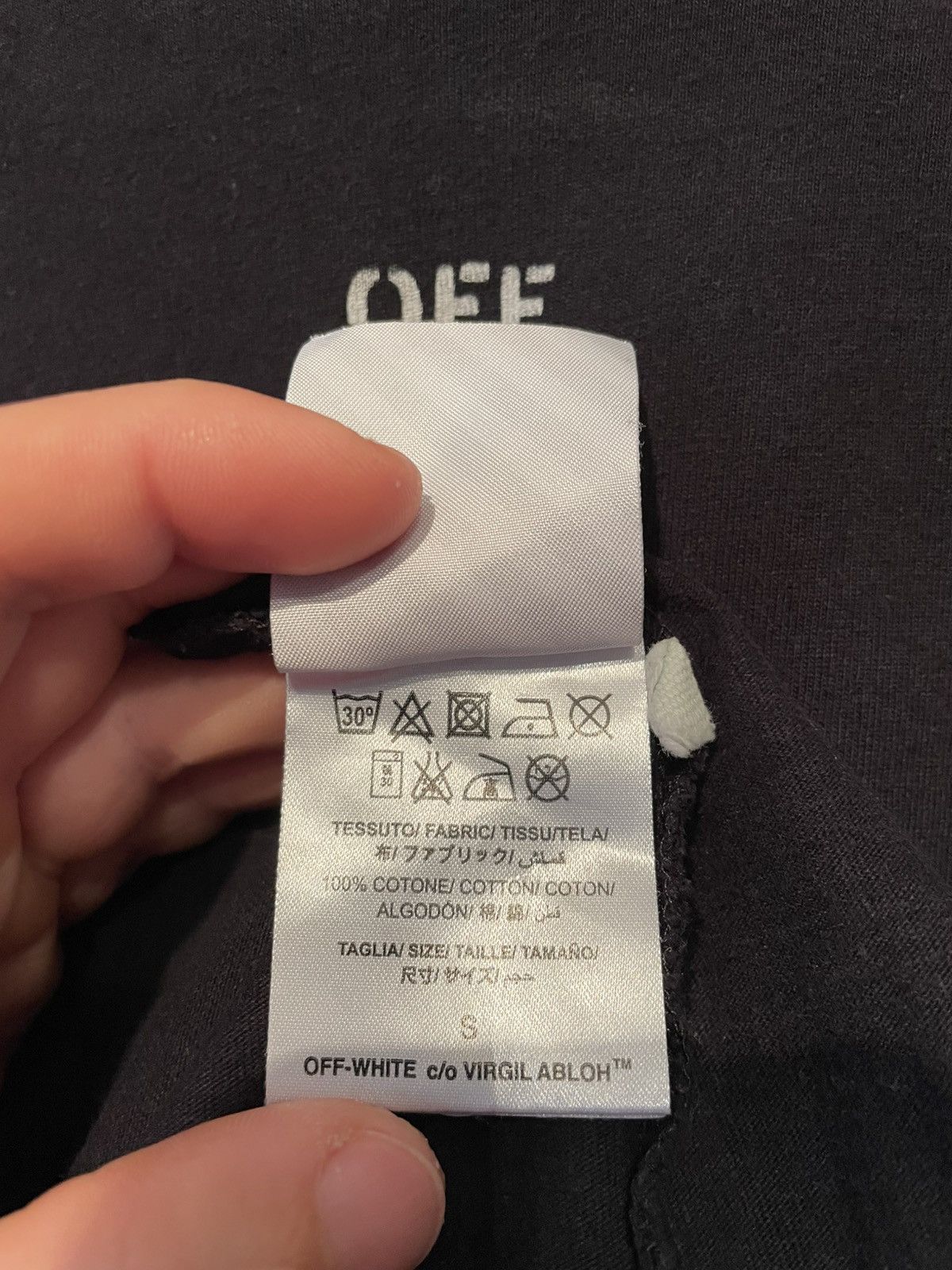 Off-White Off-White Black L/S Arrow Logo Print T-shirt Diagonals Tee Size US S / EU 44-46 / 1 - 13 Thumbnail