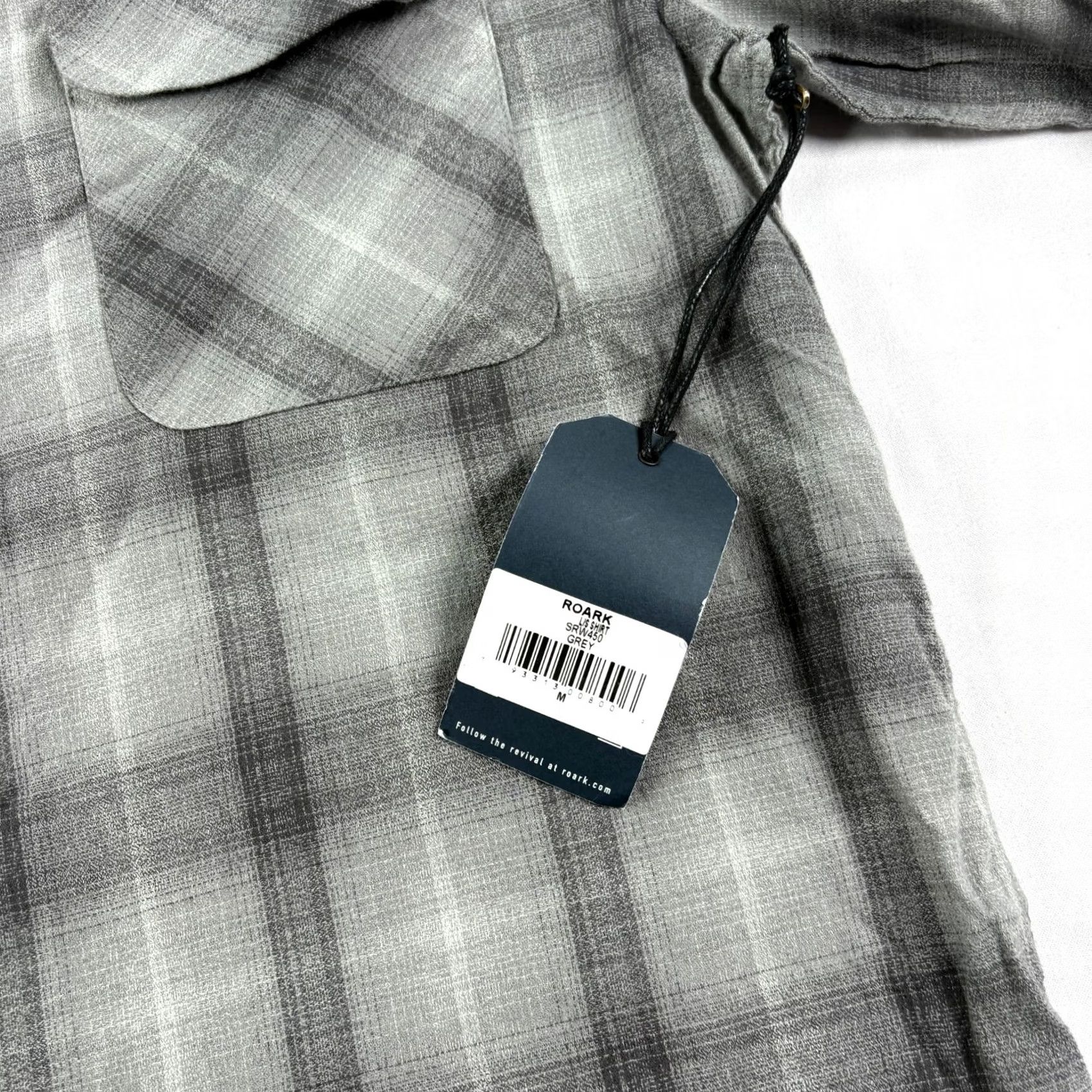 Roark Roark Cassidy Shirt Mens Medium Gray Button-Up Long Sleeve Plaid Casual Shirt Ladies? (Note: Not applicable) Size US M / EU 48-50 / 2 - 3 Thumbnail