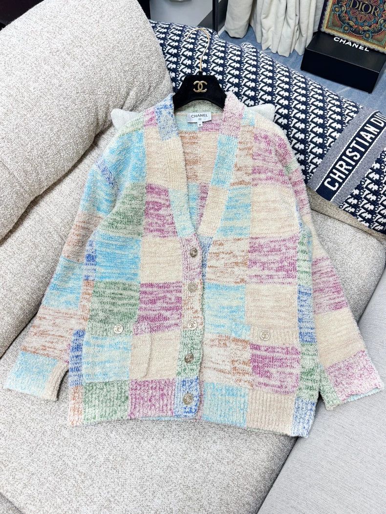 Chanel Chanel Gradient knitted cardigan coat Size XS / US 0-2 / IT 36-38 - 2 Thumbnail