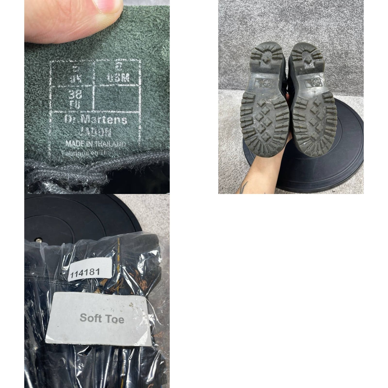 Dr. Martens Dr Martens Boots Mens Size 6 Jadon Soft Toe Black Leather Ankle Zip Work Shoe Size US 6 / EU 39 - 8 Thumbnail