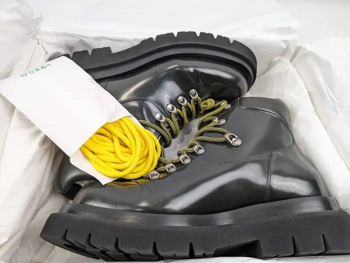 Bottega Veneta o1rshd1 Lug Hiking Ankle Boots in Dark Green Size US 11 / EU 44 - 24 Thumbnail