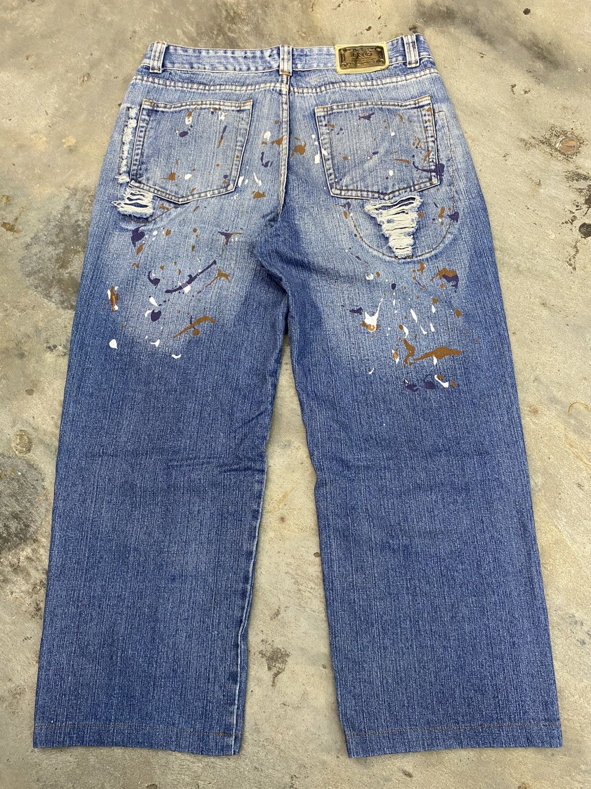 Designer × Dolce & Gabbana × Vintage gothic style dolce&gabbana splater jeans Size US 35 - 3 Thumbnail