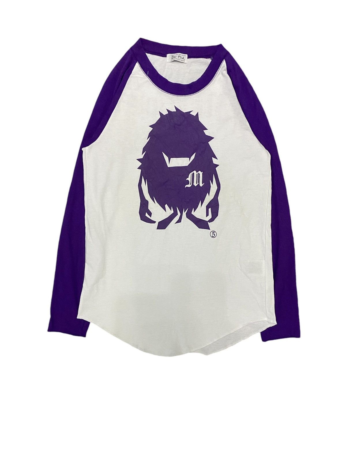 20471120 × Beauty Beast × Japanese Brand 1990s Ba -Tsu Japan Monster Multiple Raglan Size S / US 4 / IT 40 - 1 Thumbnail