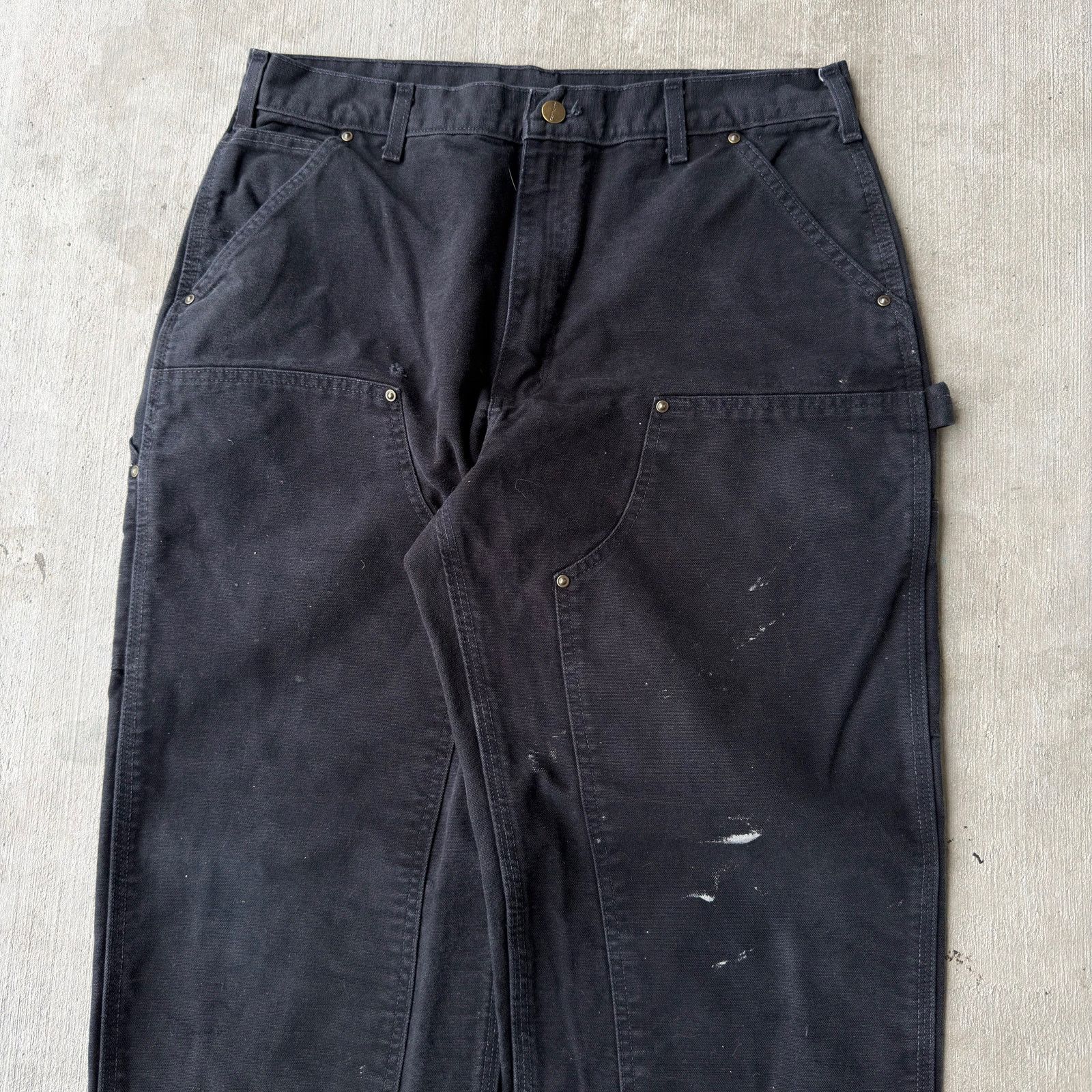Carhartt × Vintage Vintage Y2K Carhartt black double knee work carpenter pants Size US 34 / EU 50 - 2 Thumbnail