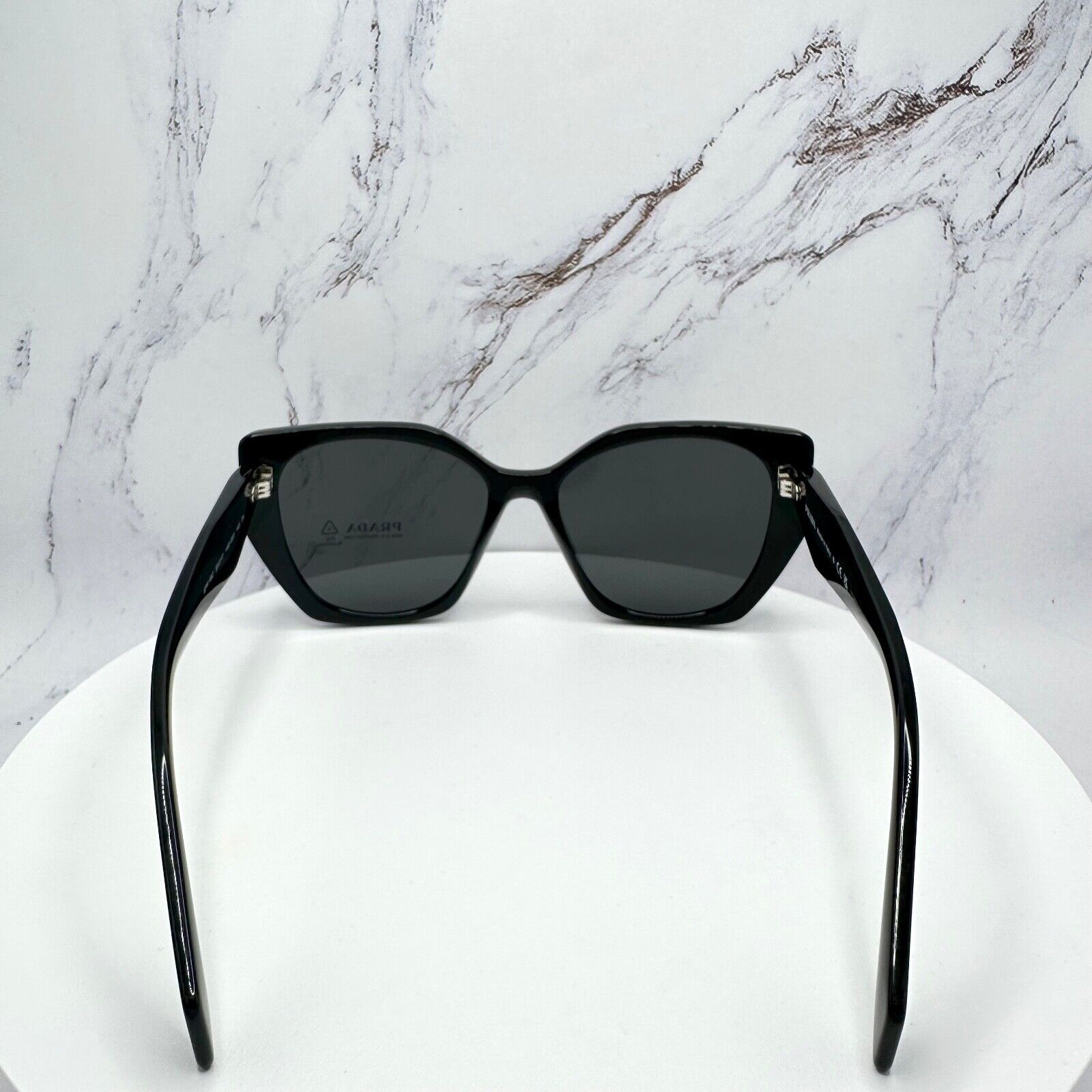 Prada New PRADA Sunglasses Black Symbole 100% Authentic Cat Eye Size ONE SIZE - 15 Thumbnail