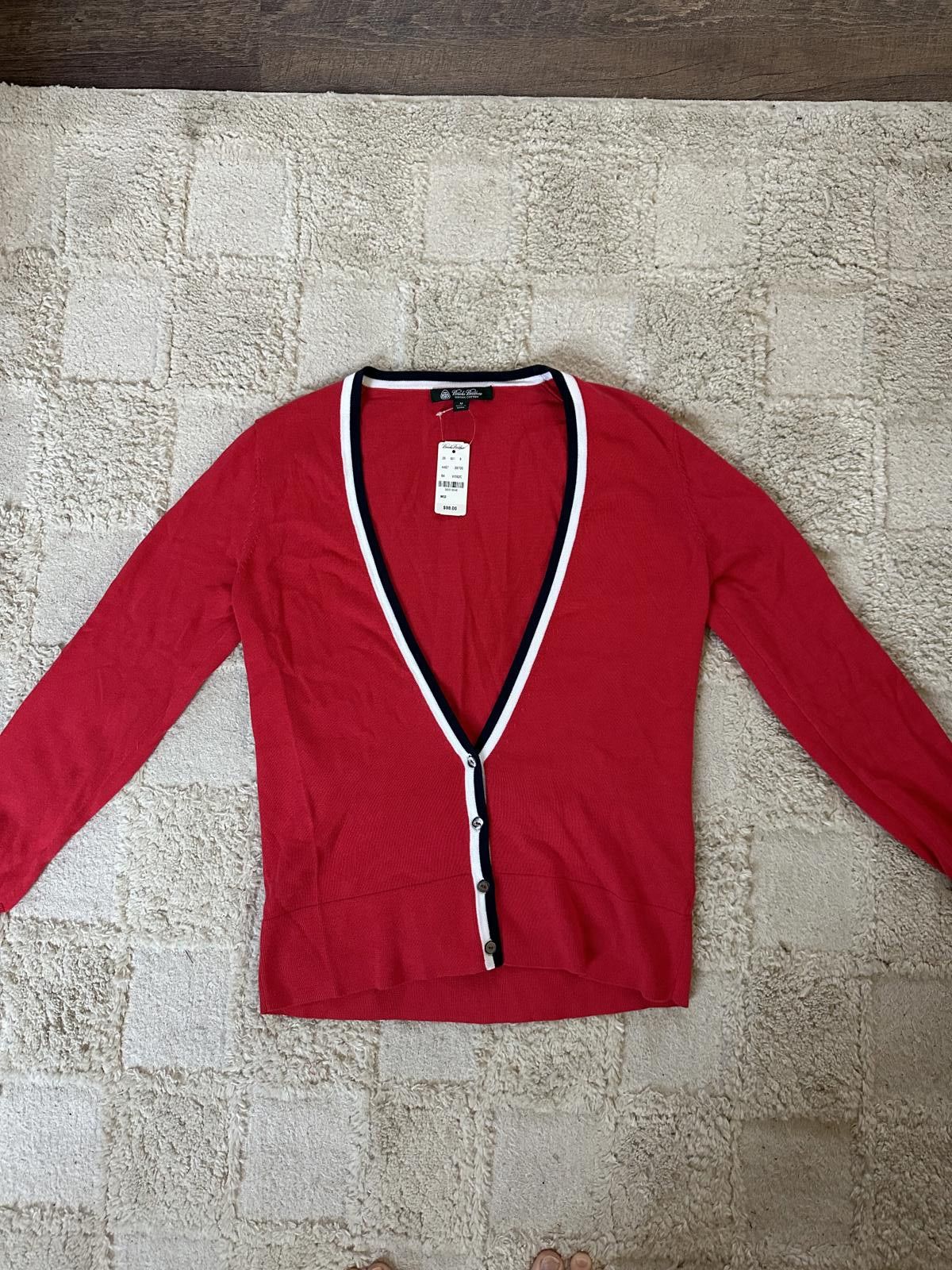 Brooks Brothers NEW Brooks Brother Supima Cotton Women's Cardigan Medium Size M / US 6-8 / IT 42-44 - 1 Thumbnail