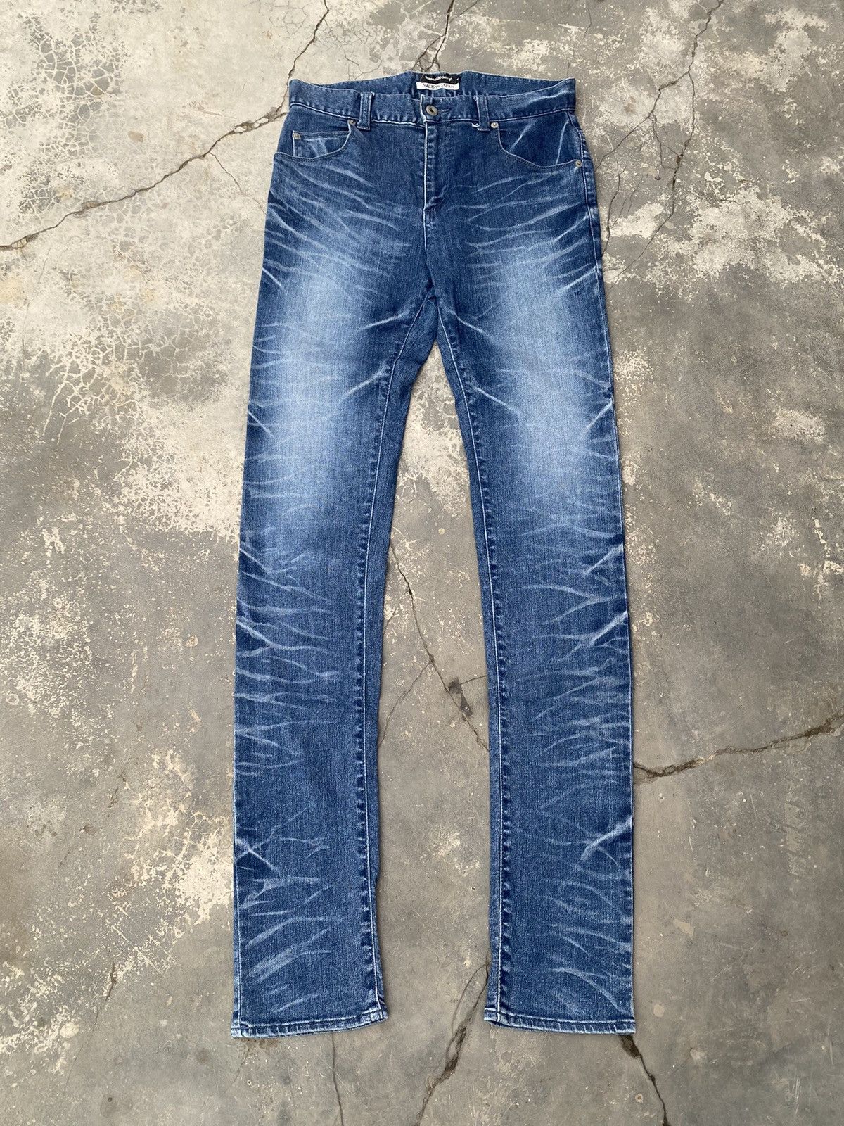 Issey Miyake SEMANTIC DESIGN Stacked Mark Stretchable Jeans Size US 30 / EU 46 - 1 Thumbnail