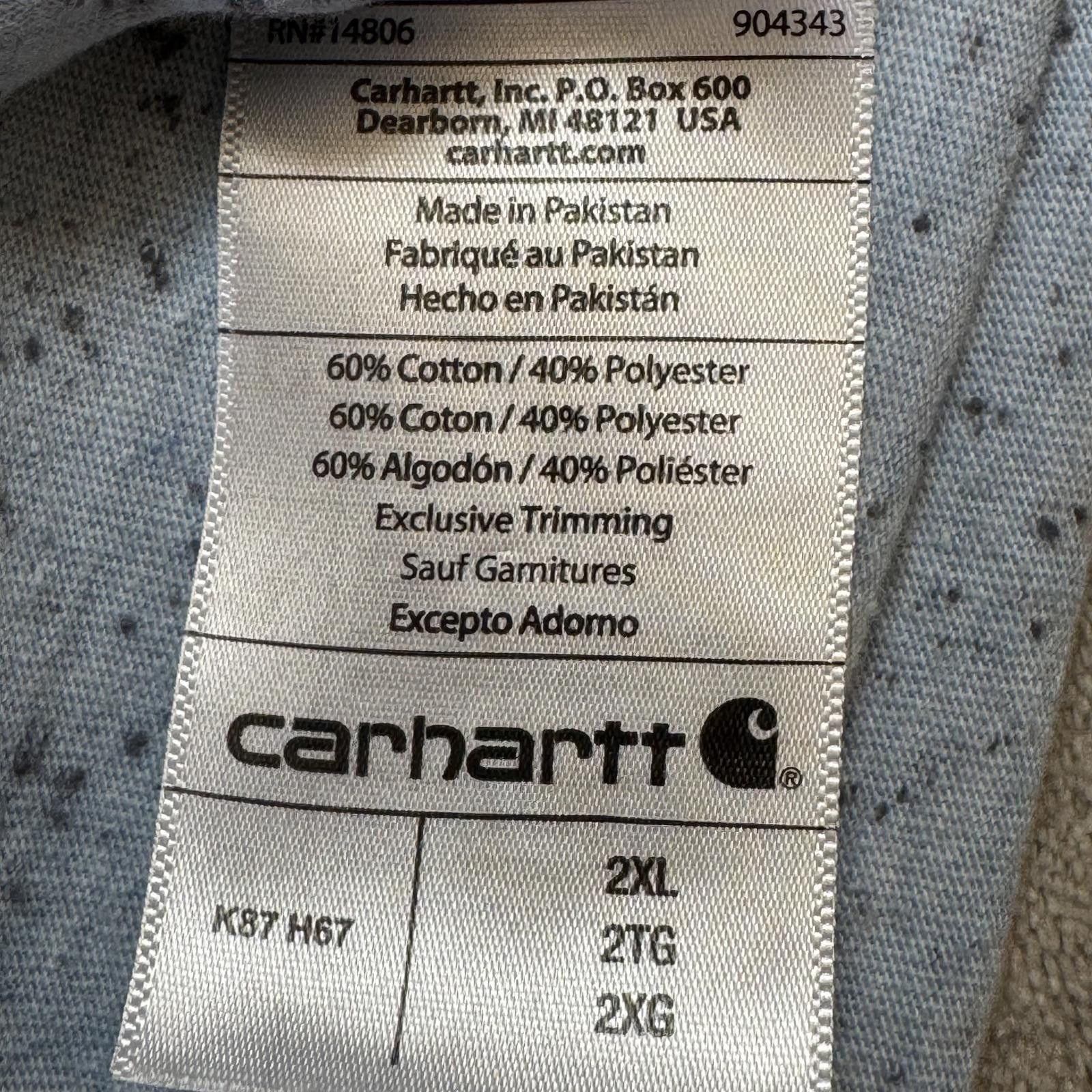 Carhartt Carhartt T-Shirt Men's 2XL Short Sleeve Logo Loose Fit Size US XXL / EU 58 / 5 - 8 Thumbnail