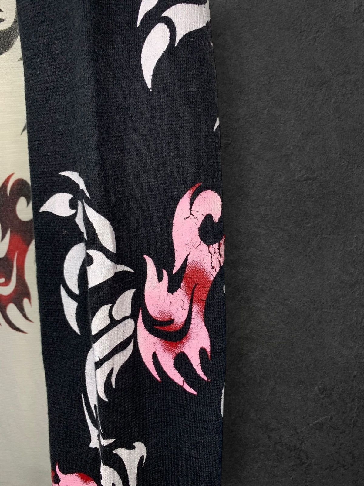 Japanese Brand × Vintage y2k Sukajan Tribal Dragon Tatto longsleeve Size US L / EU 52-54 / 3 - 8 Thumbnail