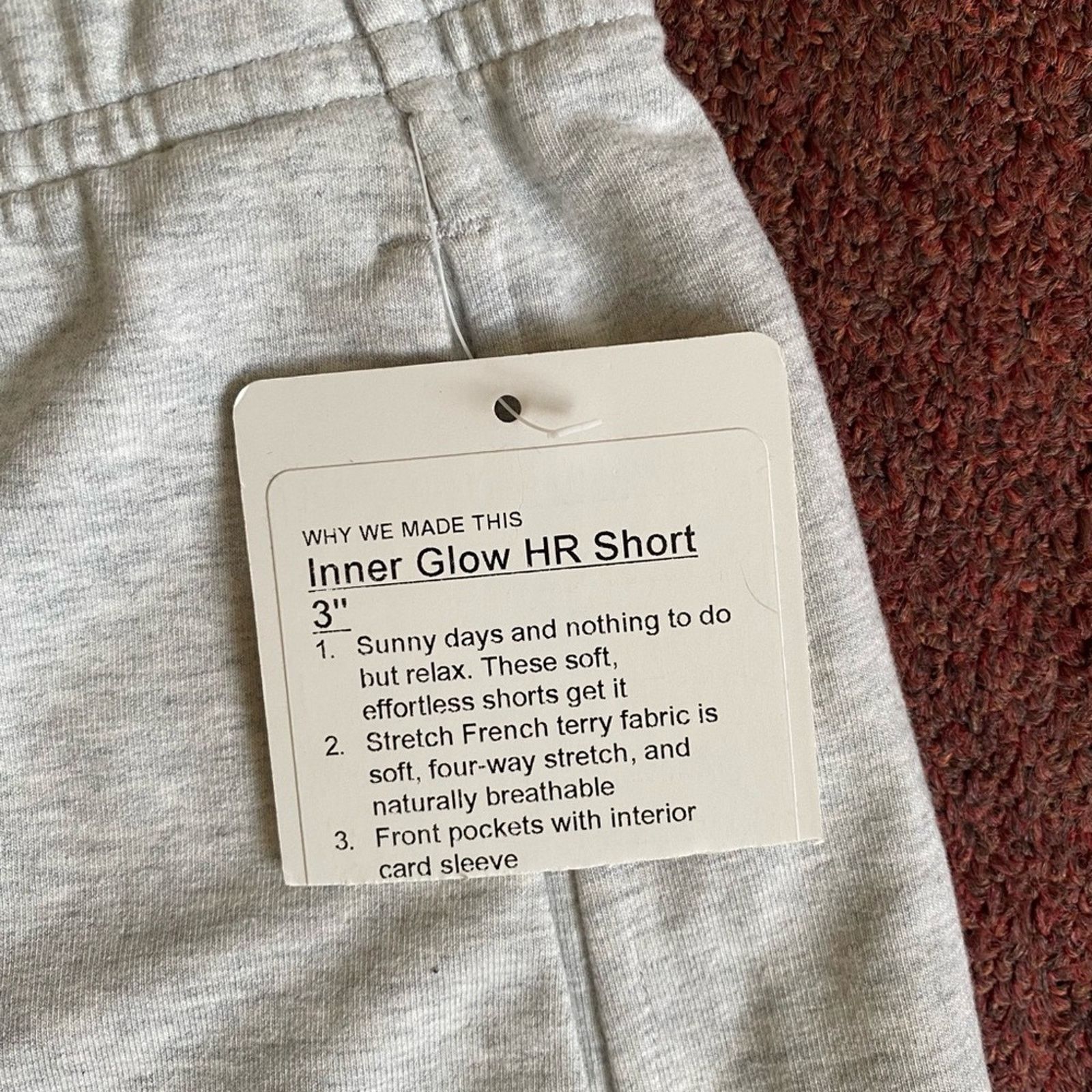 Lululemon NWT Lululemon Inner Glow HR Short 3" *Terry Size 32" / US 10 / IT 46 - 5 Thumbnail