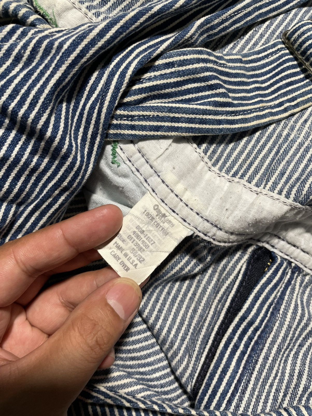 Oshkosh Vintage Oshkosh Hickory Stripes Overall Size US 34 / EU 50 - 7 Thumbnail