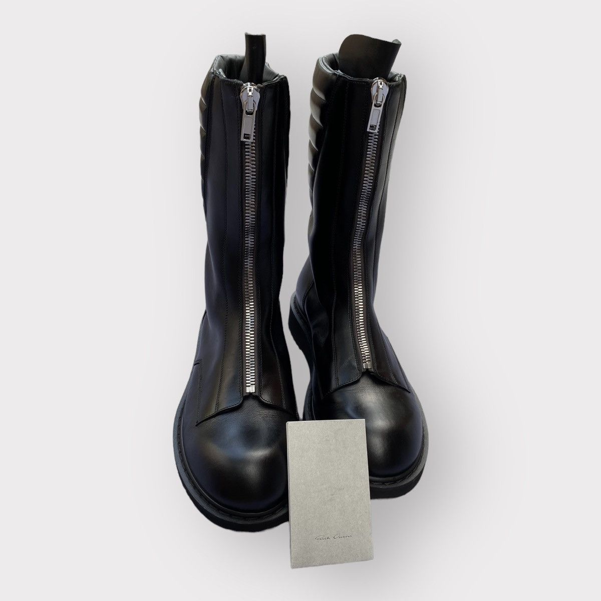 image of Rick Owens Basket Creeper Boots in Black, Men's (Size 11.5)