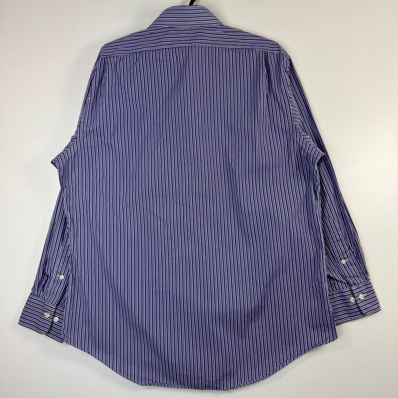 Polo Ralph Lauren Polo Ralph Lauren Regent Custom Fit Purple Striped 16.5 Size US XL / EU 56 / 4 - 7 Thumbnail