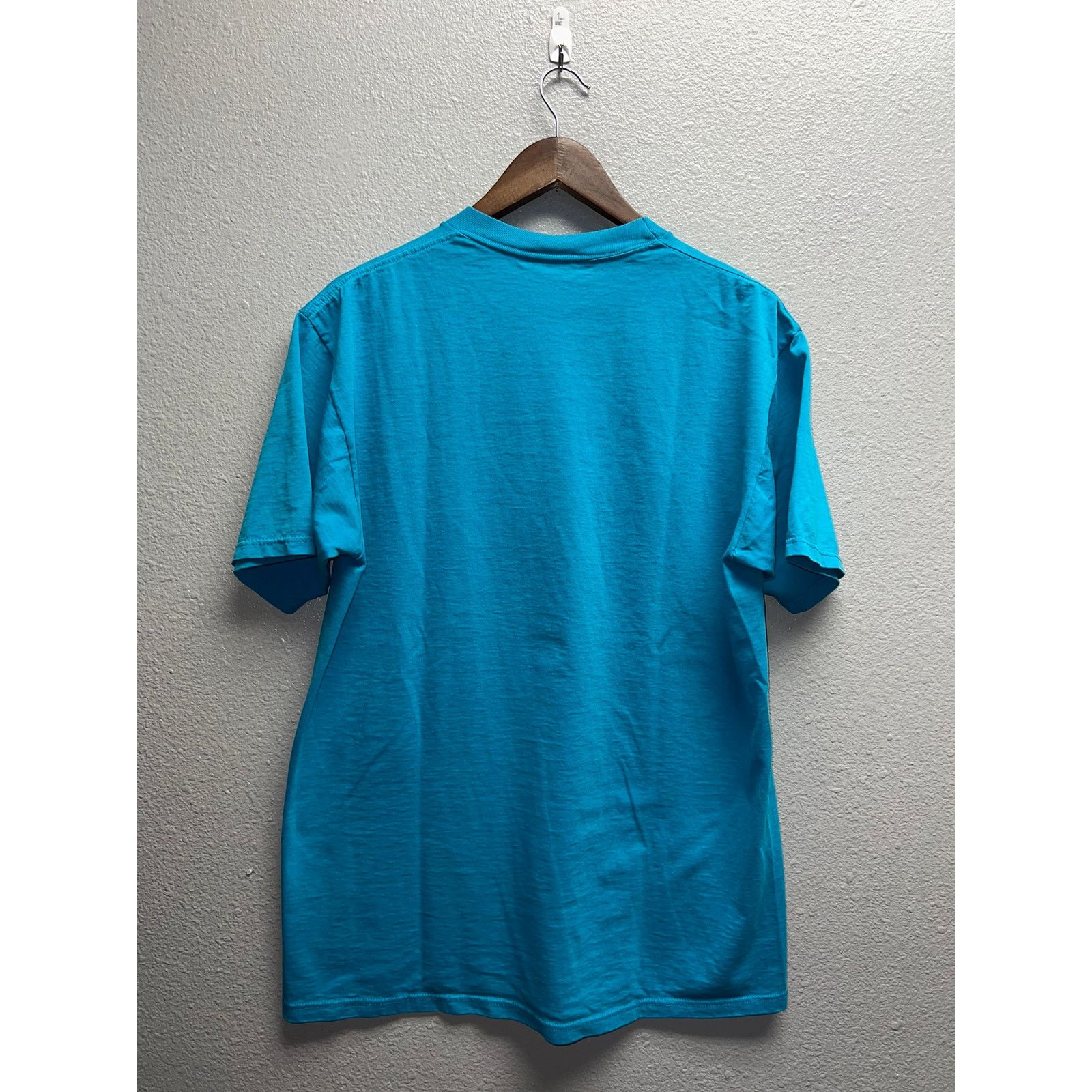 Vintage Vintage Blue Blank Shirt Jerzees USA Made 50/50 Tee 90s L Size US L / EU 52-54 / 3 - 5 Thumbnail