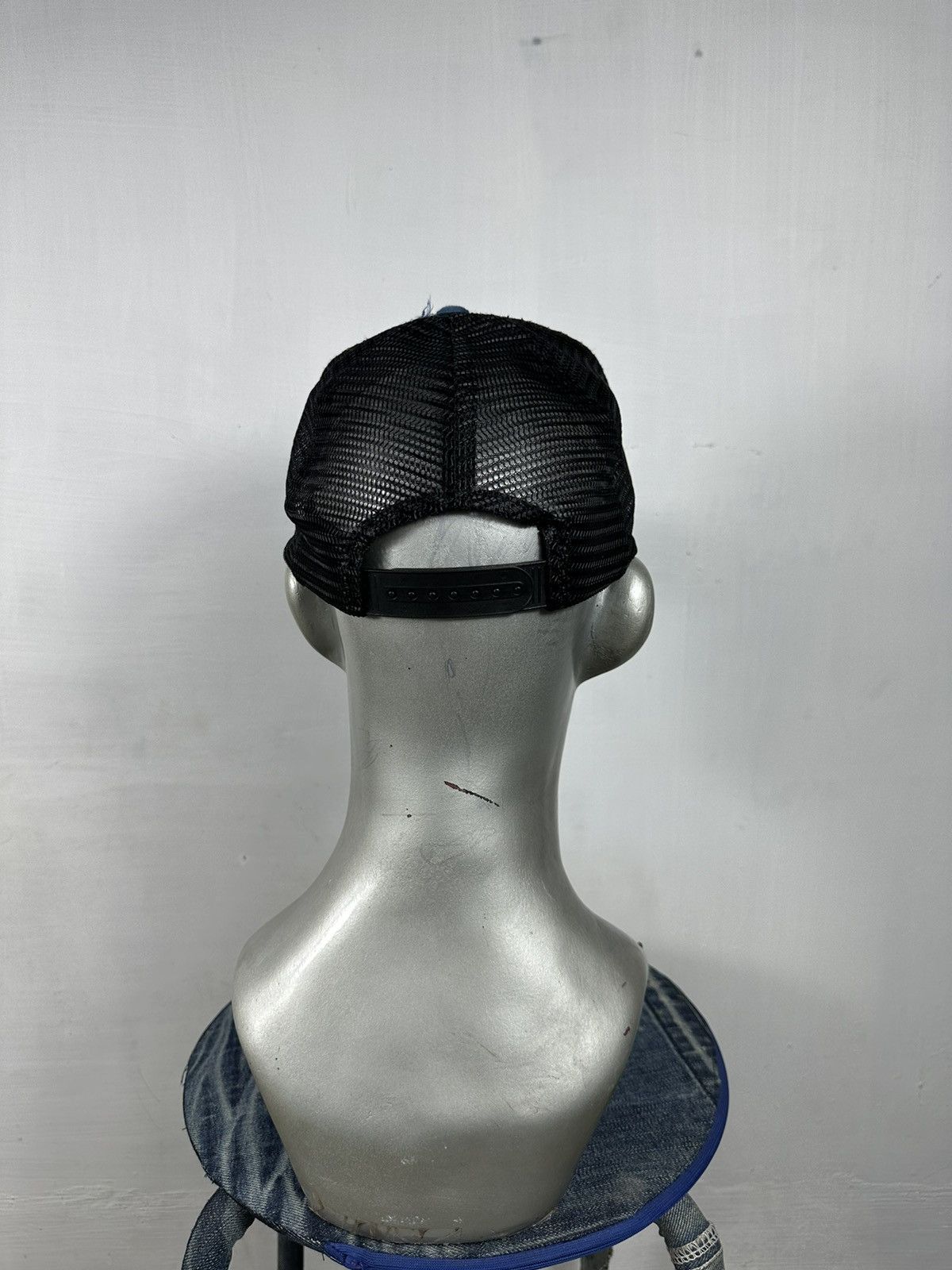 Handmade Custom Made Distressed Patchwork Boro Trucker hats Size ONE SIZE - 14 Thumbnail