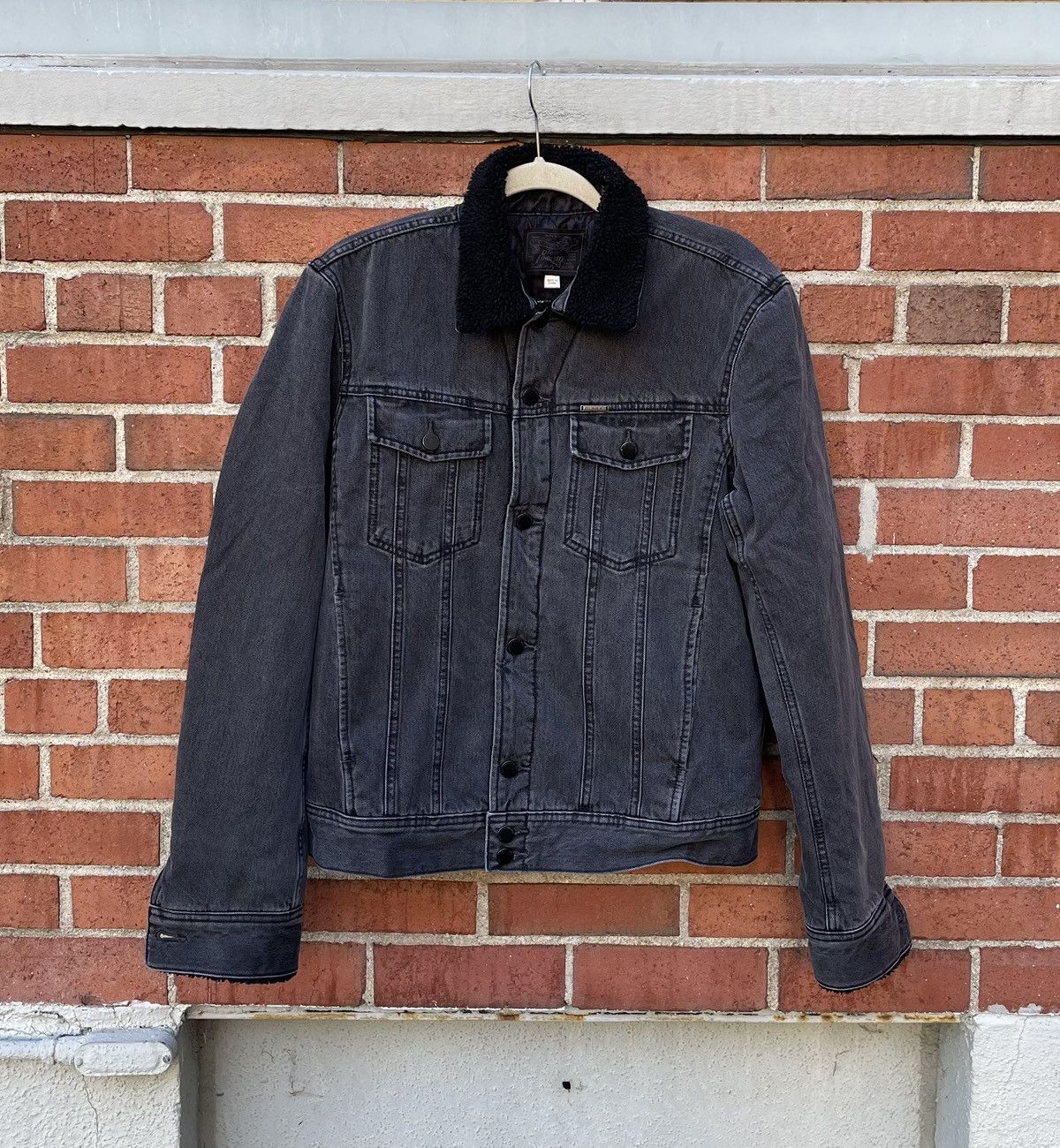 Diesel Diesel Denim Sherpa Lined Jacket Black Size US L / EU 52-54 / 3 - 1 Thumbnail