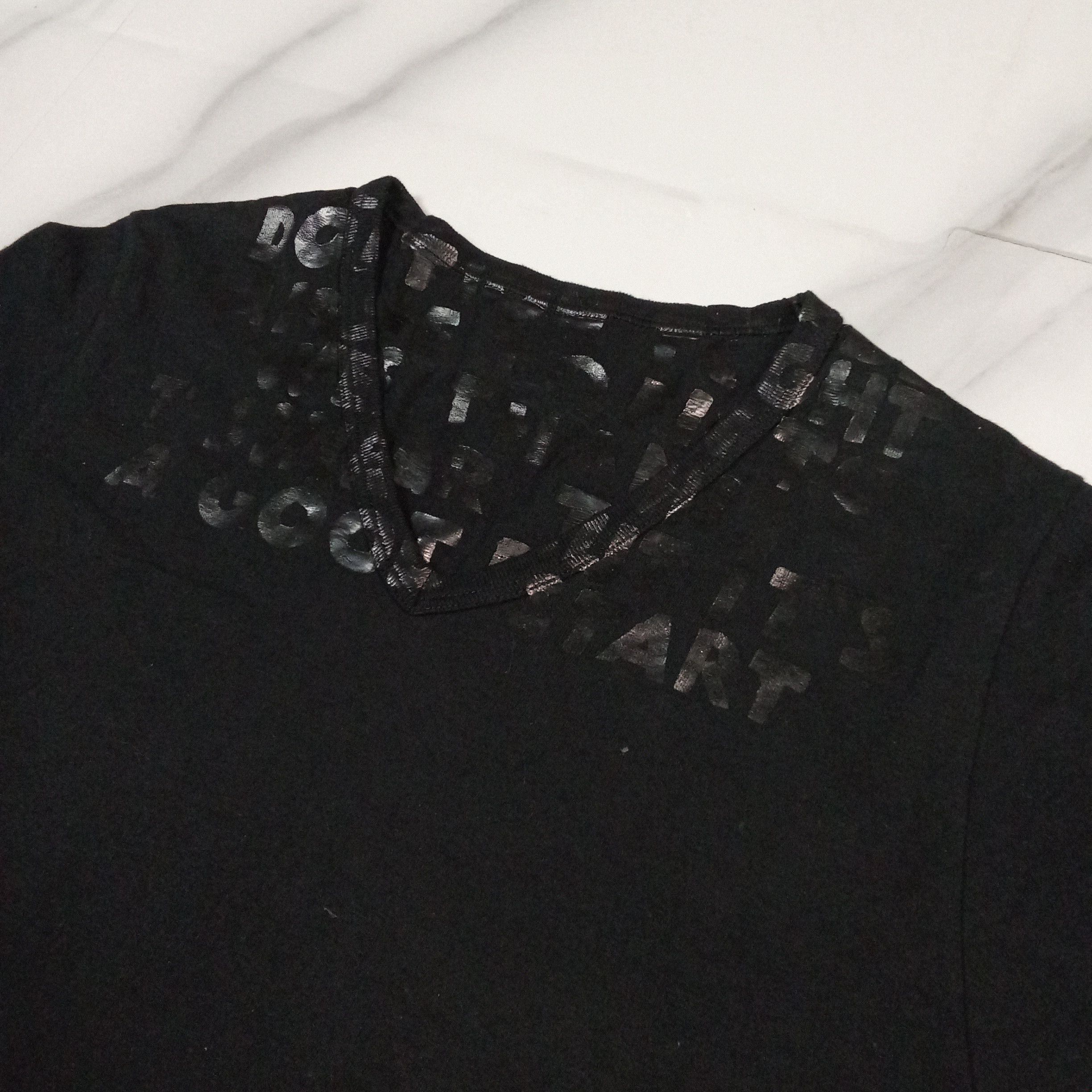 Maison Margiela Maison Margiela A/W'09 "Awareness Aids" Poem V'neck Tshirt Size S / US 4 / IT 40 - 3 Thumbnail