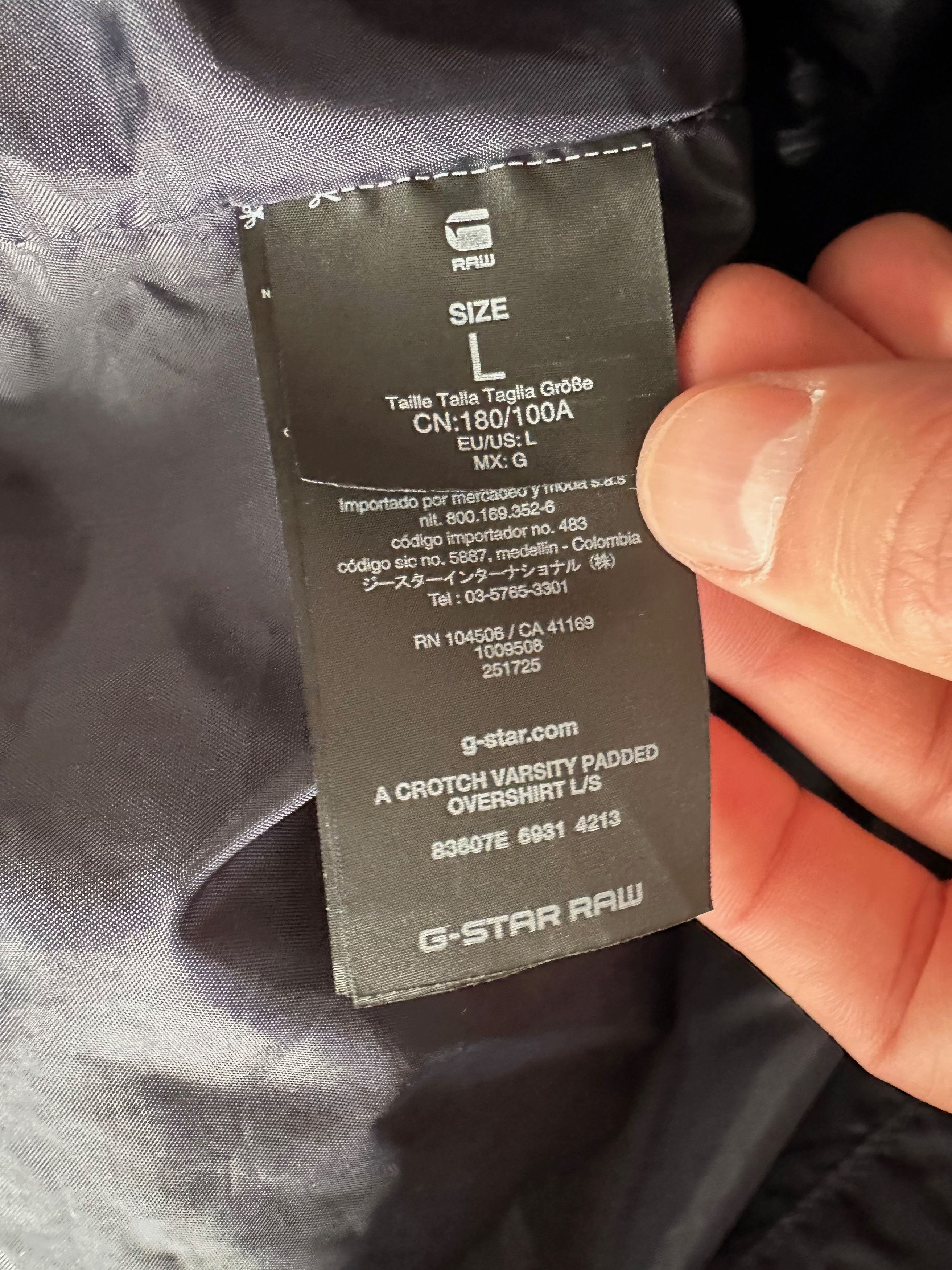 G-Star G-Star Men's A Crotch Varsity Padded Overshirt jacket Size US L / EU 52-54 / 3 - 9 Thumbnail