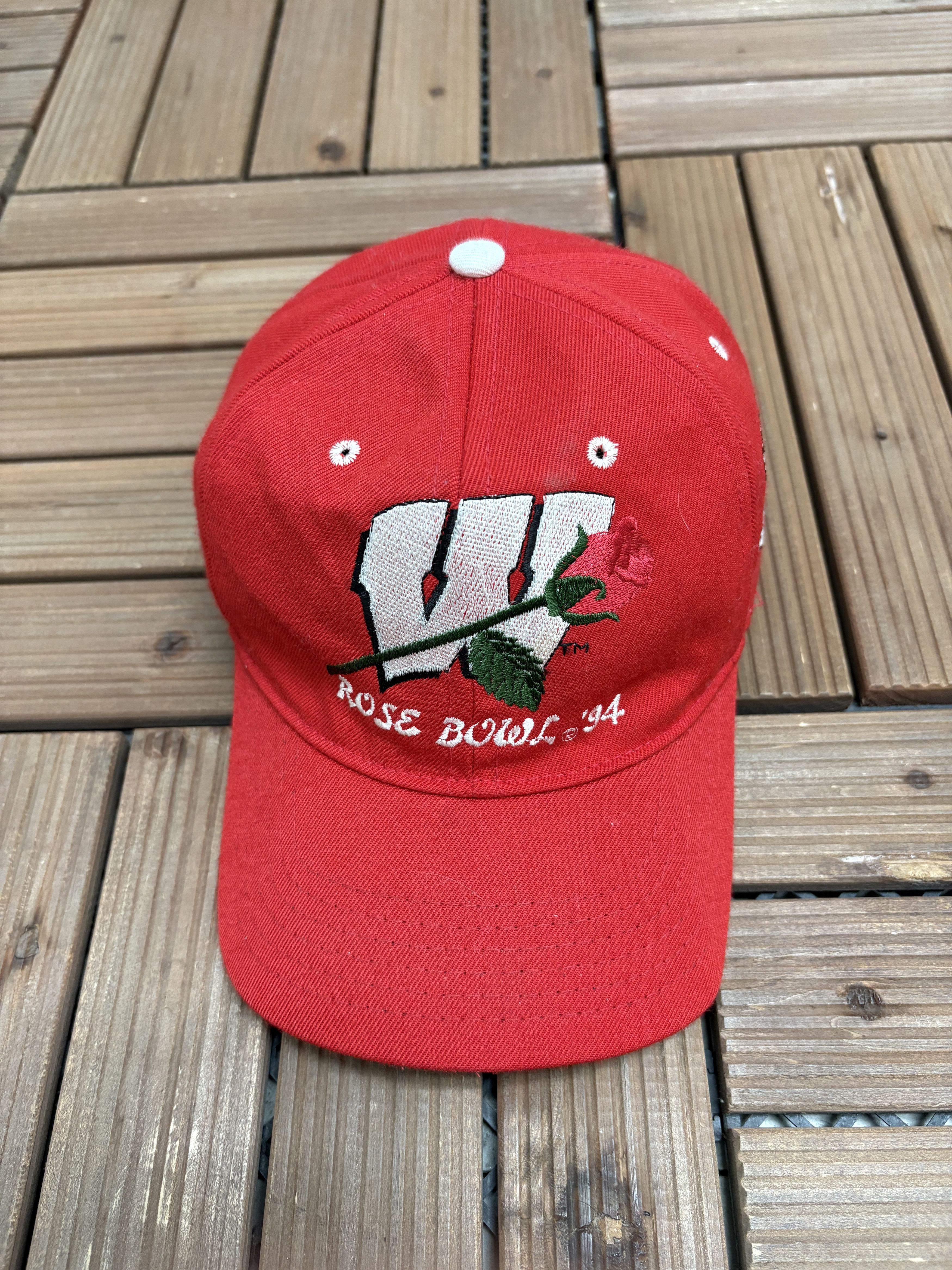 Vintage Wisconsin Badgers Rose Bowl 1994 Vintage Snap Back Hat Size ONE SIZE - 2 Thumbnail