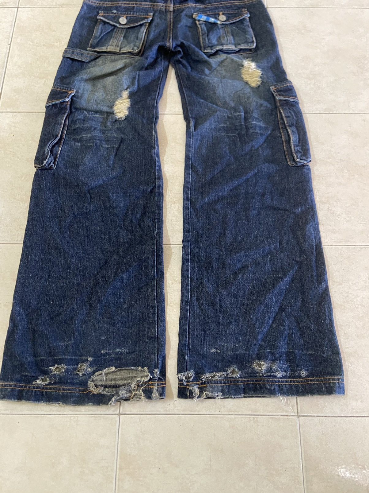 Hysteric Glamour Rare💥Blue Moon Flare Boot Cut Distressed Denim Pants Size US 30 / EU 46 - 15 Thumbnail