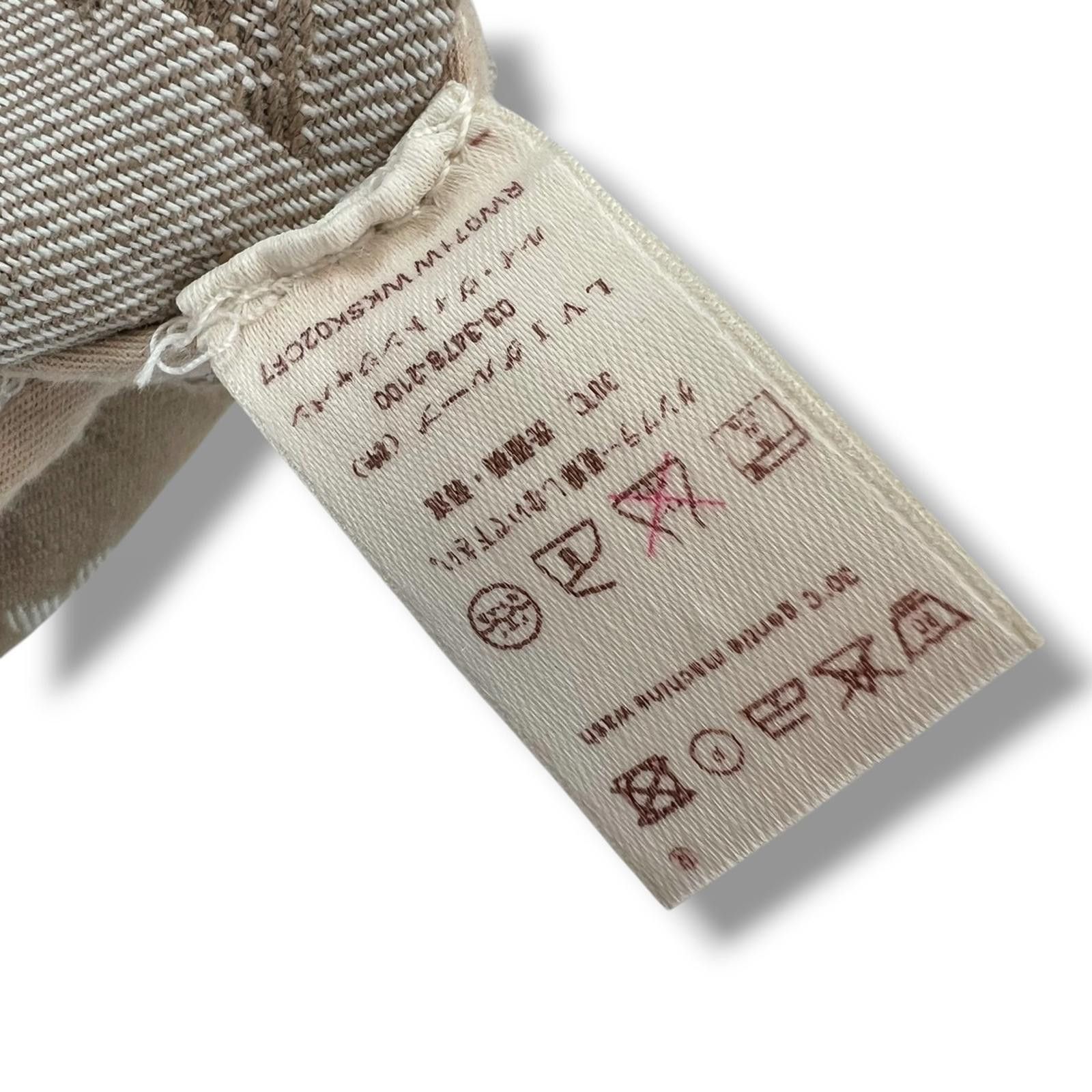 Louis Vuitton Louis Vuitton Beige Monogram Denim Skirt Size 32" / US 10 / IT 46 - 4 Thumbnail
