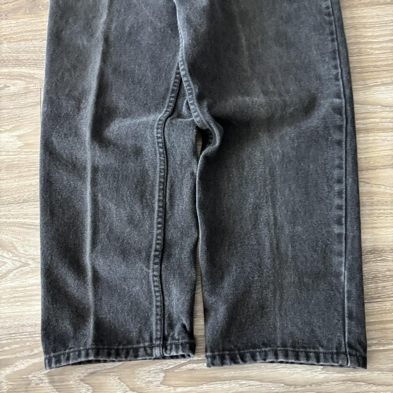 Japanese Brand Crazy Vintage 90s Black Grunge Essential Denim Jeans! 33x32 Size US 33 - 6 Thumbnail