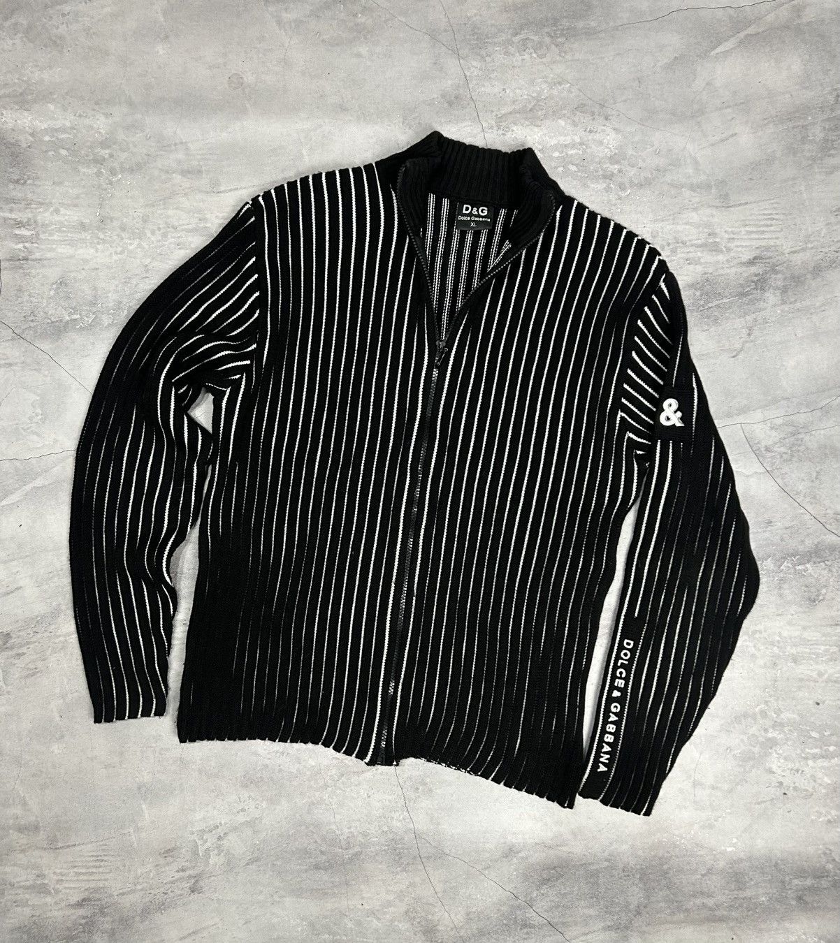 Vintage Avant-garde sweater zip Dolce Gabbana rare
