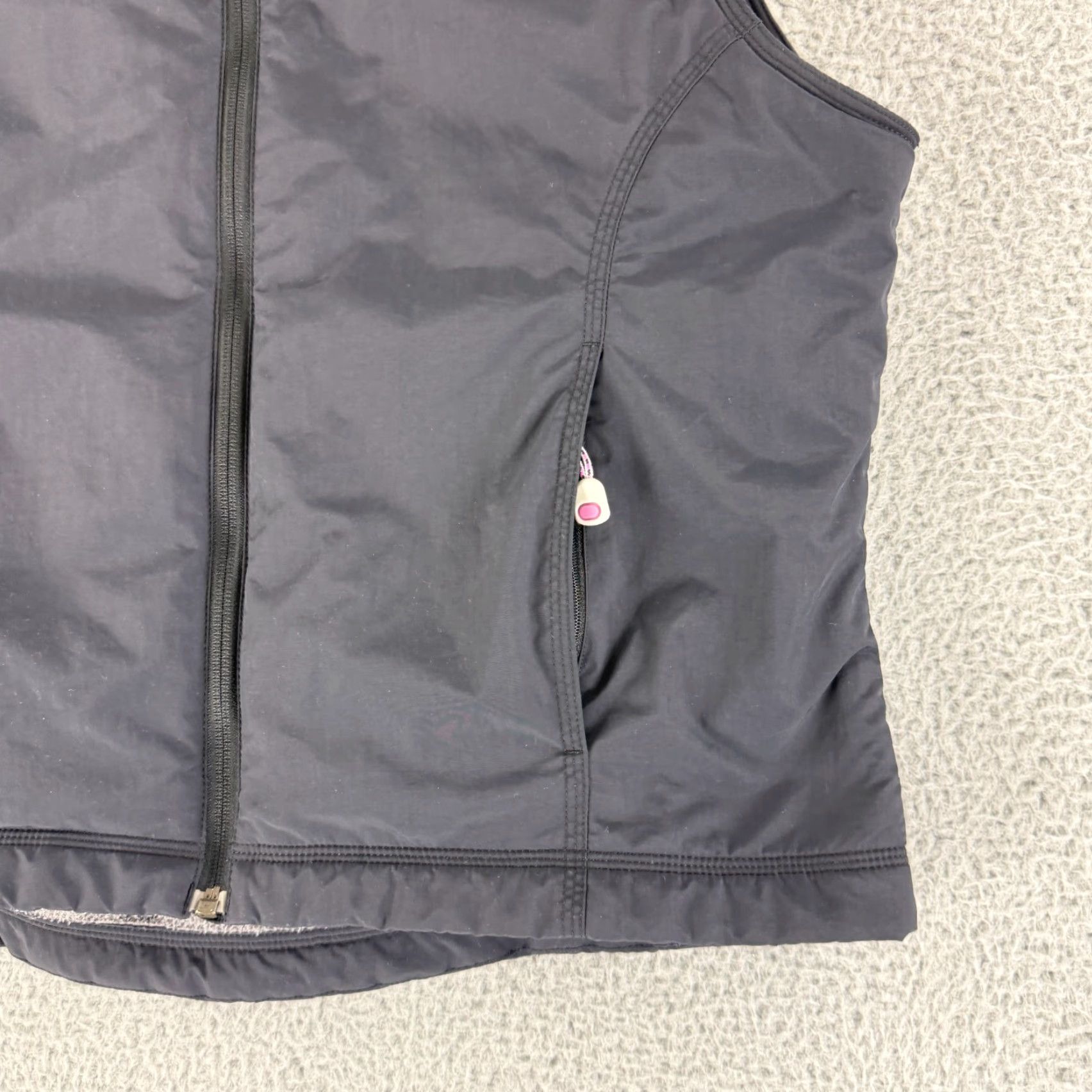 Vintage L.L. Bean Vest Lined Fleece Womens Large Black Full Zip Mock Neck Soft Shell Jacket - Sized L - Pockets - All Seasons - Casual Size L / US 10 / IT 46 - 3 Thumbnail