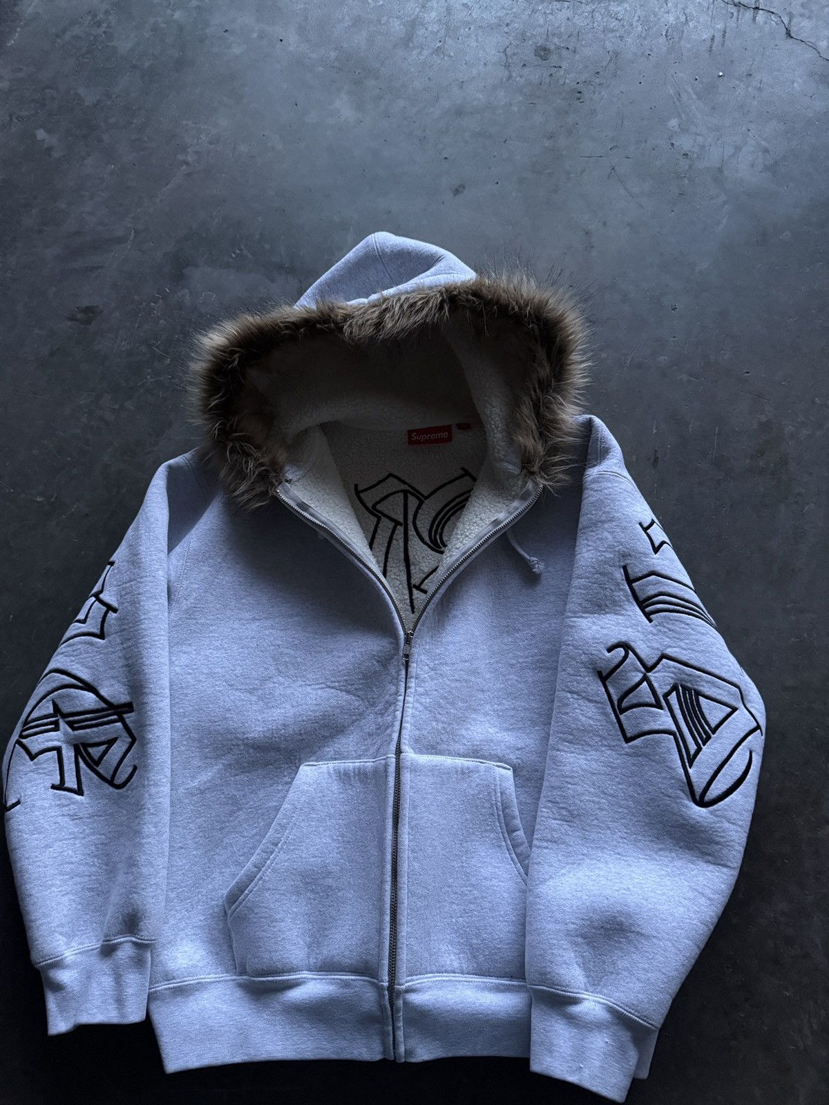 Supreme Faux Fur Zip Up | Grailed