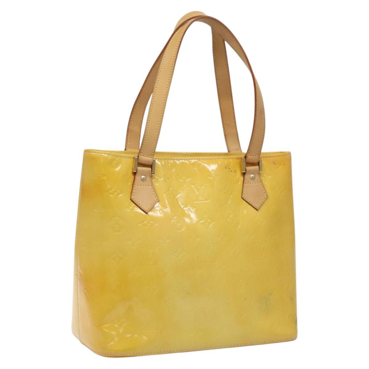 Louis Vuitton LOUIS VUITTON Monogram Vernis Houston Hand Bag Gris M91053 Size ONE SIZE - 1 Thumbnail