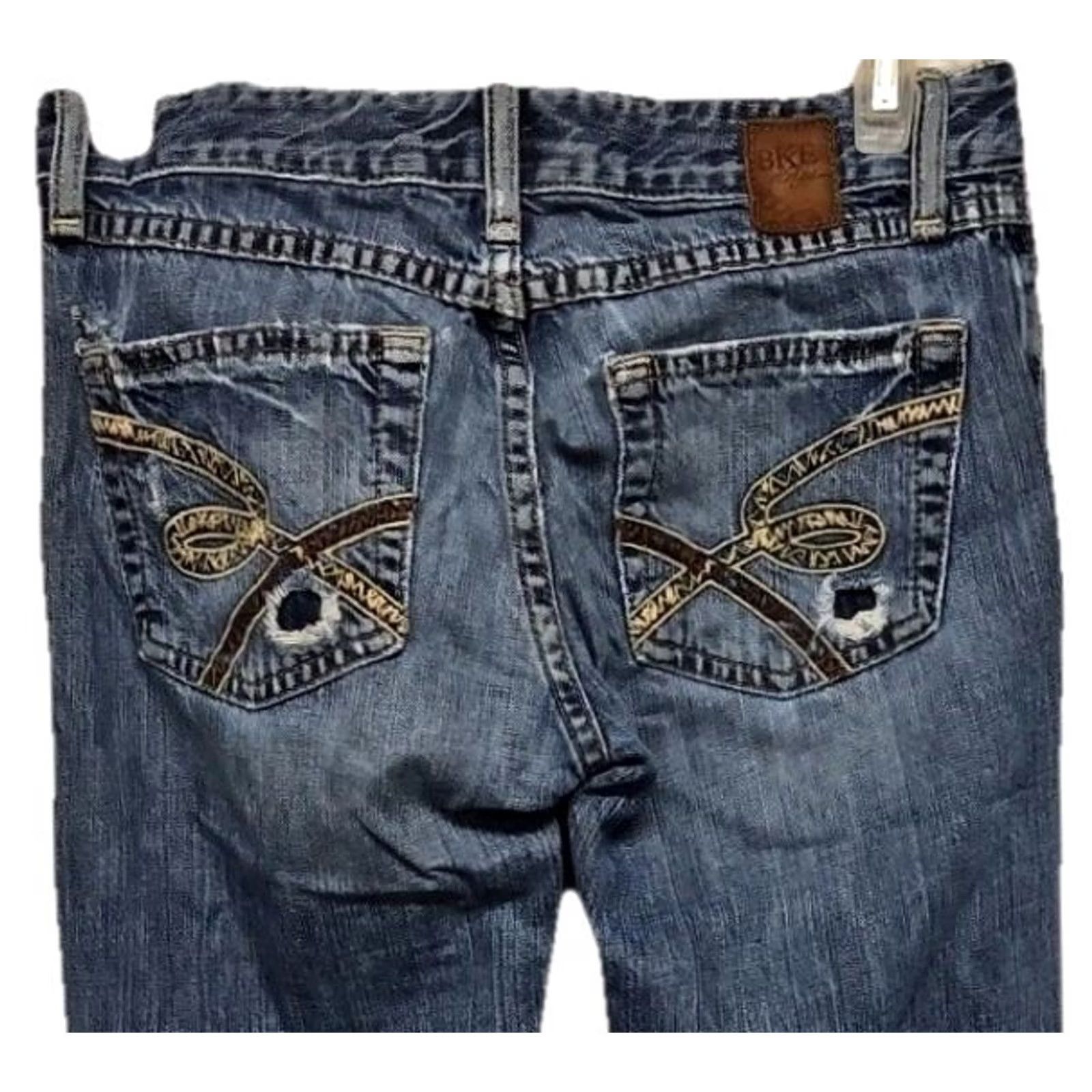 BKE VINTAGE BKE Sabrina Jeans Low Rise Bootcut Jeans Women 26 Blue Distressed Stretch 2000s Y2K Women’s Jeans Size 26" / US 2 / IT 38 - 6 Thumbnail