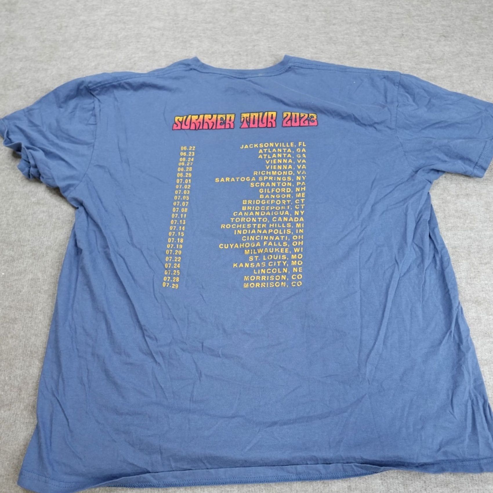 Doublet Tedeschi Trucks Band Shirt 2XL Blue Double Sided 2023 Summer Tour Size US XXL / EU 58 / 5 - 7 Thumbnail