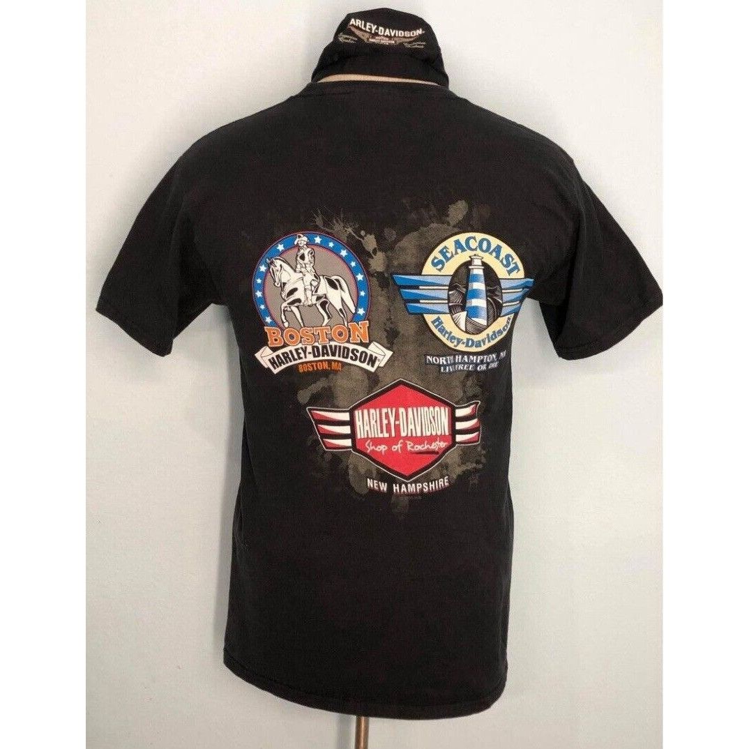 Harley Davidson × Vintage Harley Davidson T-shirt Small Men BOSTON, NEW HAMPSHIRE Size US S / EU 44-46 / 1 - 3 Thumbnail