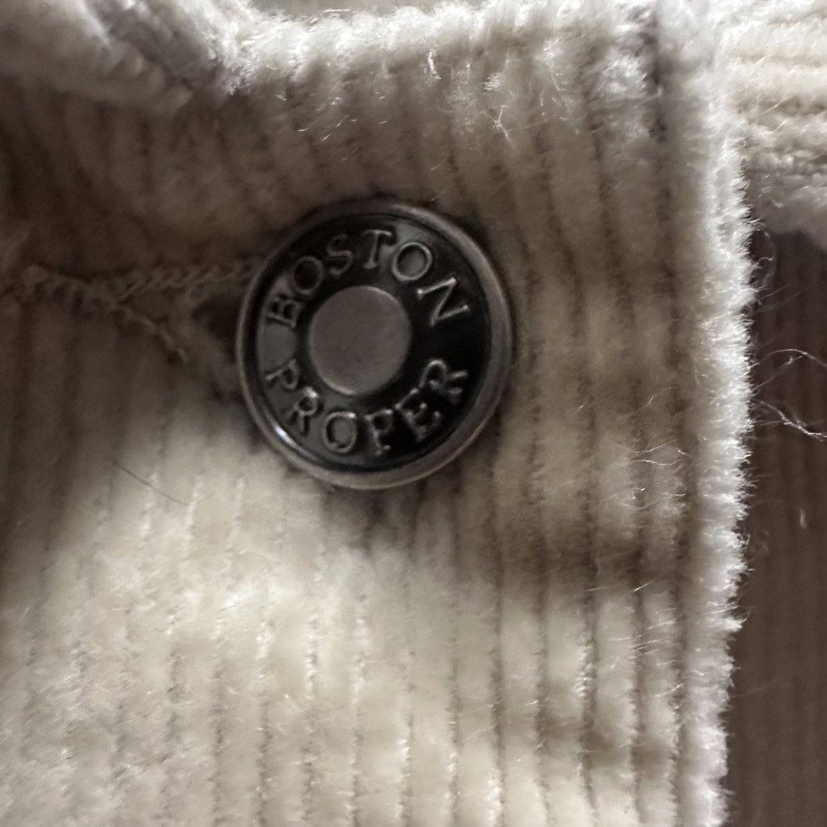 Boston Proper Boston Proper Beige Corduroy Jacket Womens Size 6 Button Up Size M / US 6-8 / IT 42-44 - 3 Thumbnail