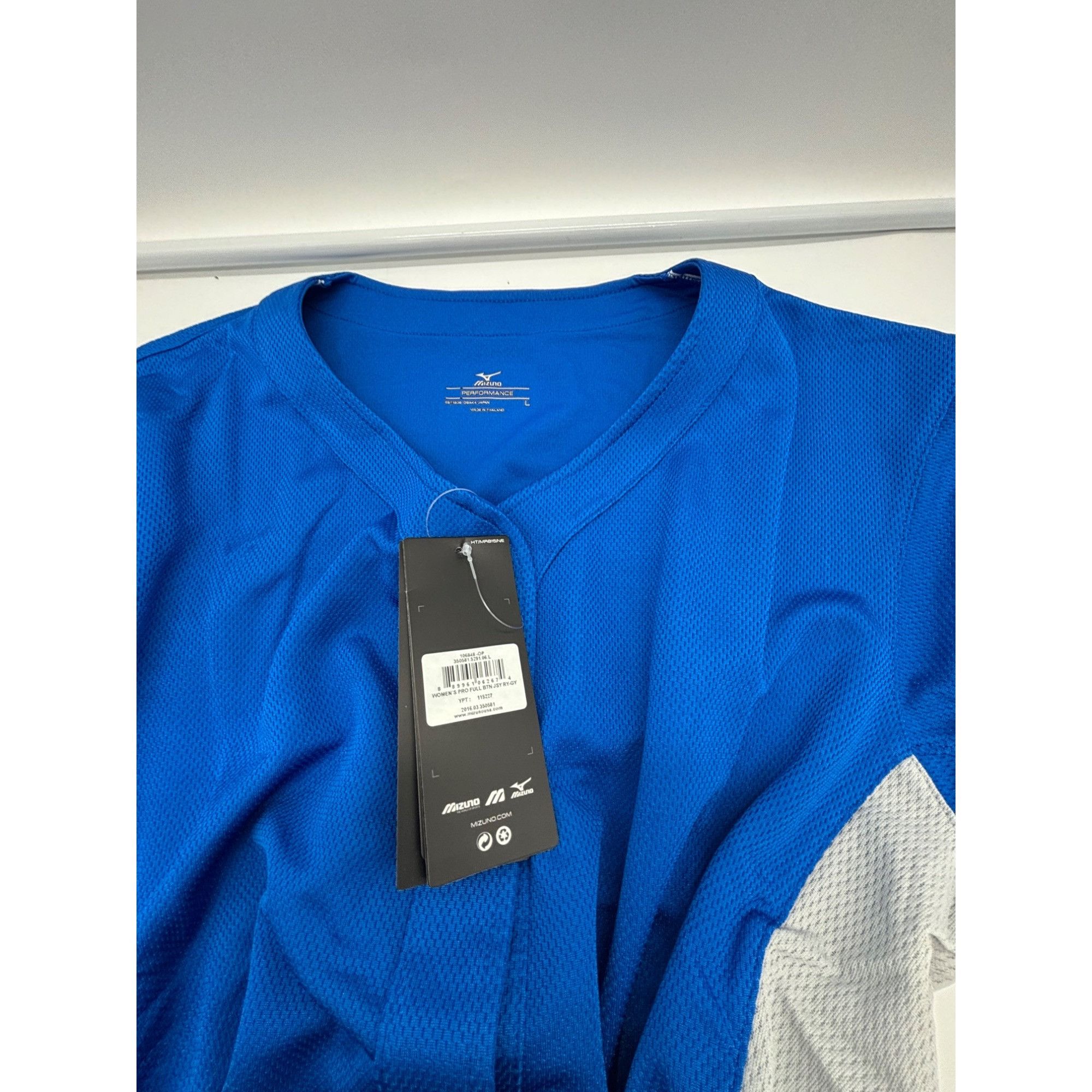 Mizuno Mizuno Women's Pro Full Button Softball Game Jersey, 350581, Size L / US 10 / IT 46 - 7 Thumbnail