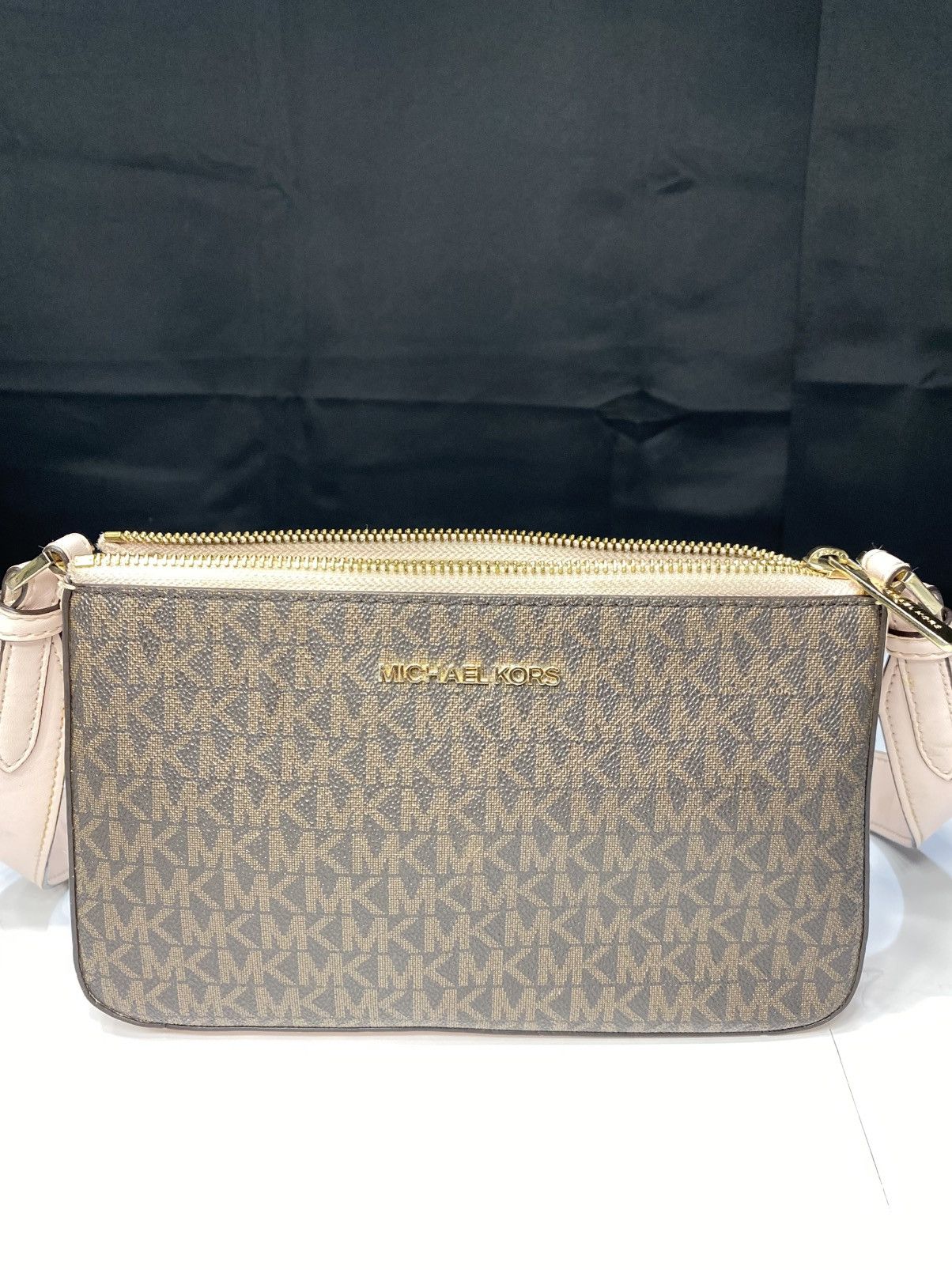 Michael Kors Brown & Pink Travel Small Crossbody WomenS Bag, Women's