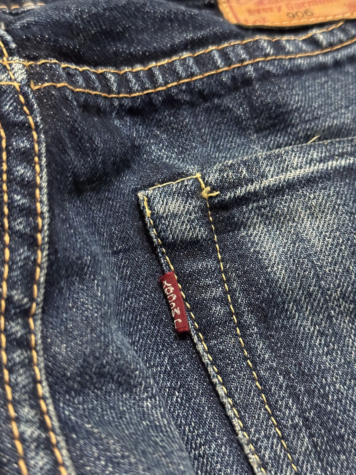 The Real McCoy's Joe McCoy Lot.906 Denim Selvedge distressed jeans Size US 28 / EU 44 - 9 Thumbnail
